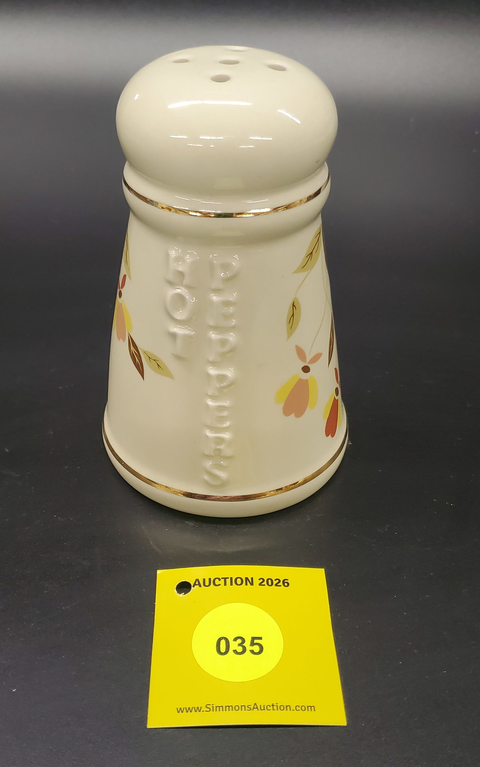 Superior Hall Jewel Tea Autumn Leaf Hot Peppers Shaker - 2