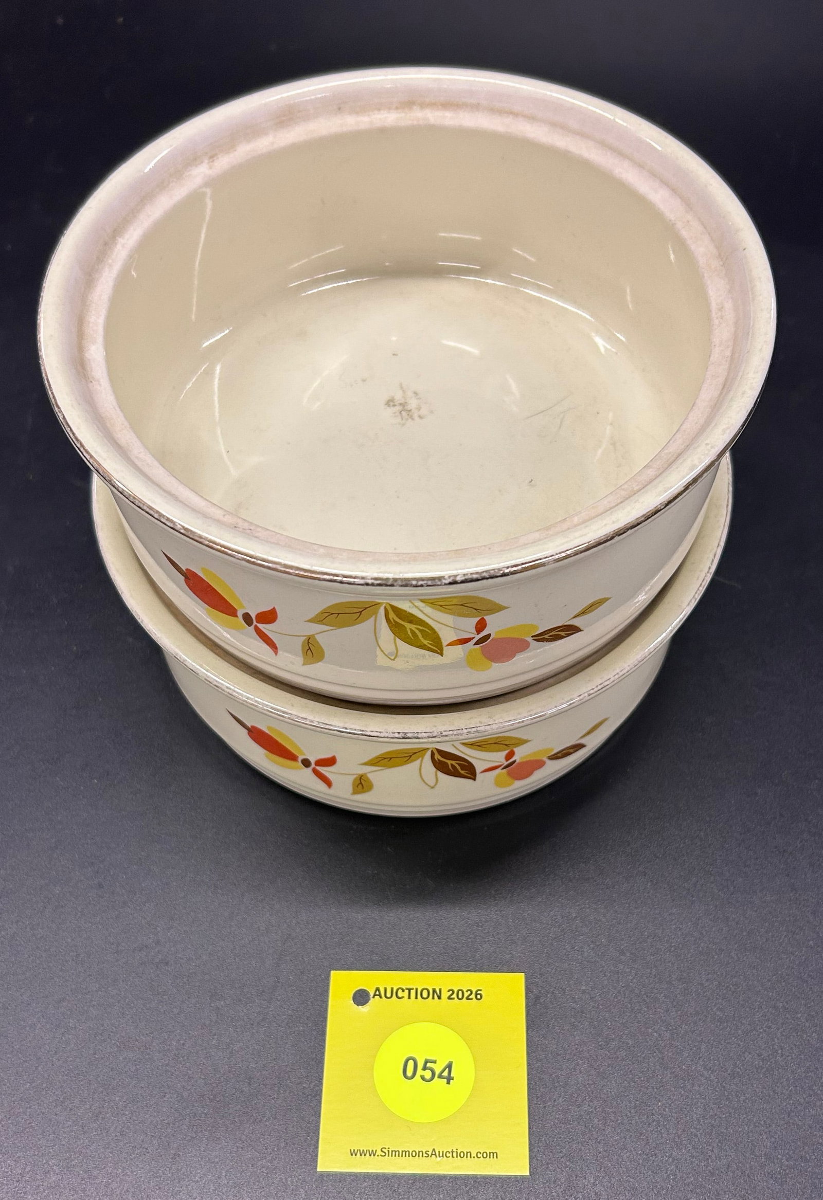 Superior Hall Jewel Tea Autumn Leaf Casserole Dish - 2