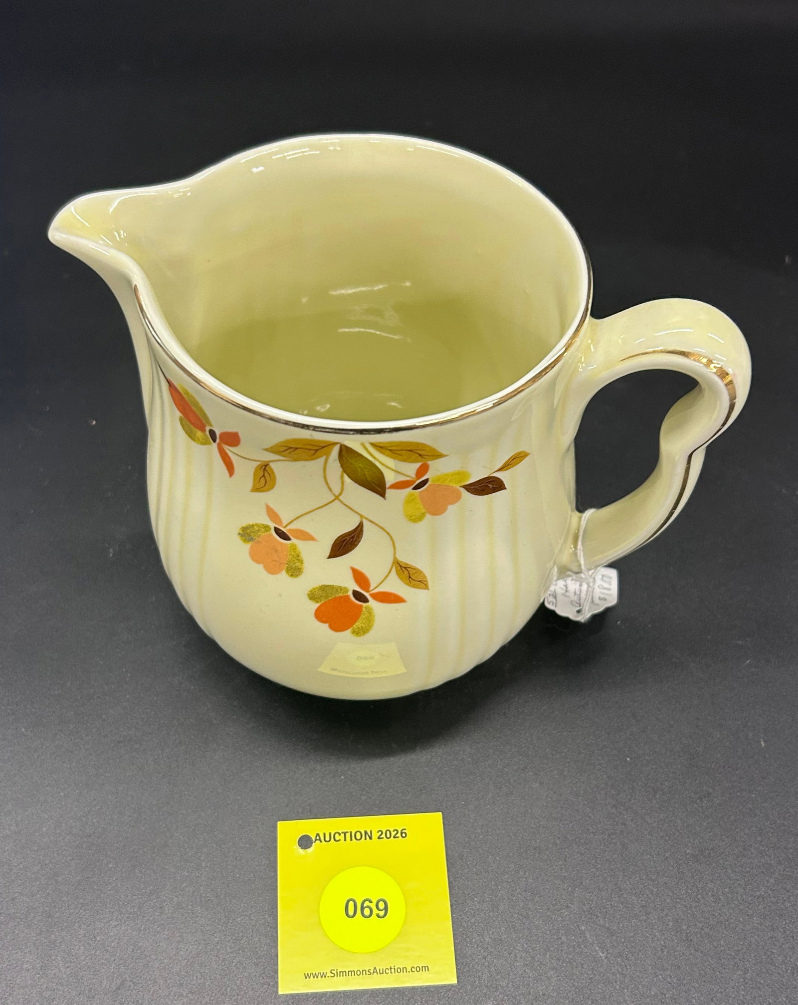 Superior Hall Jewel Tea Autumn Leaf Small Pitcher 5 1/2'' - 2