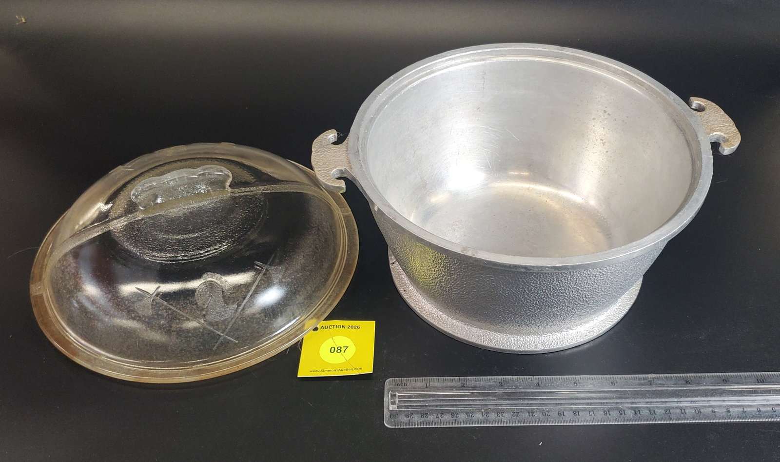 Guardian Service Ware Round 10" pot with glass lid - 2