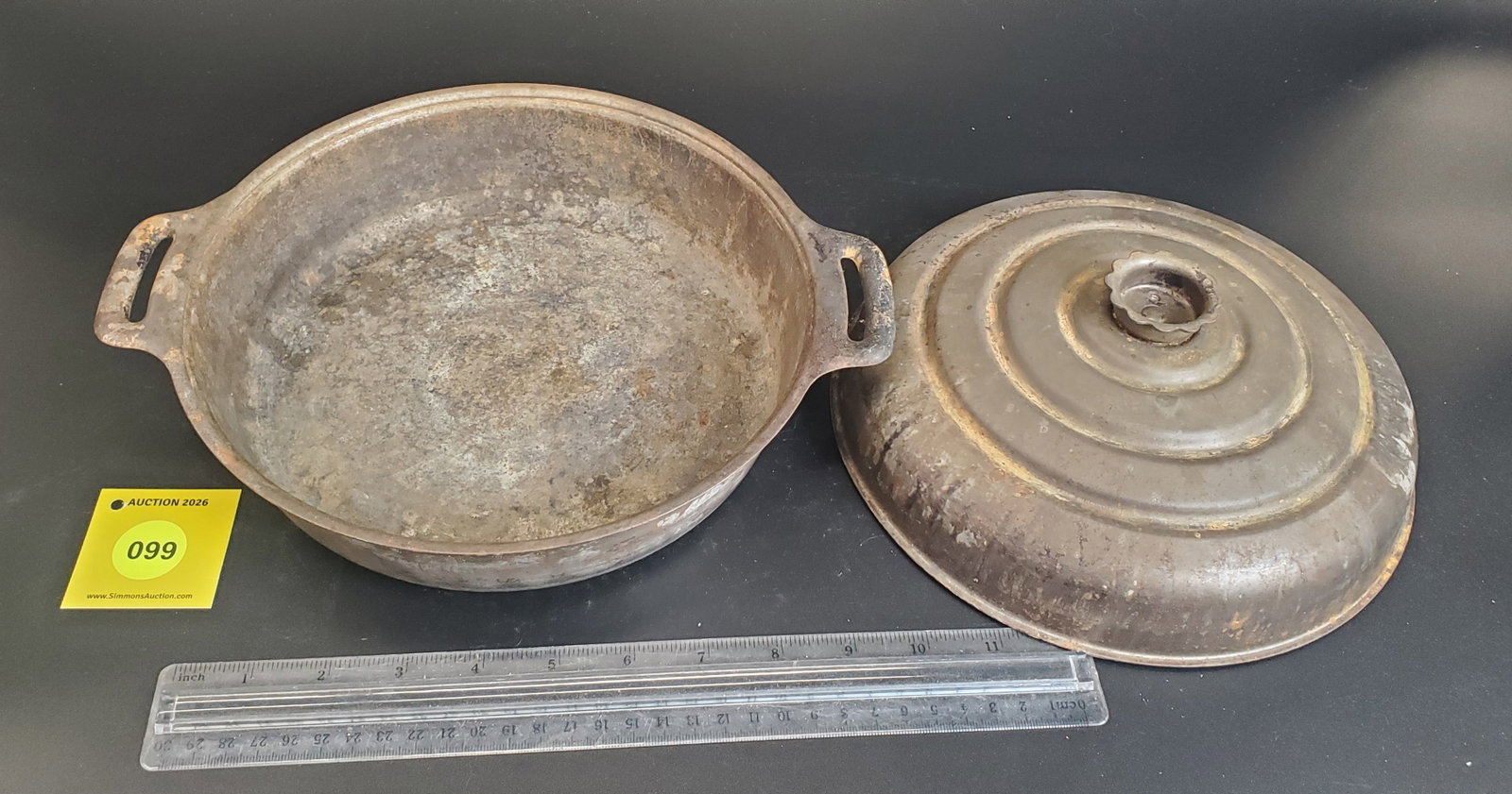 9 1/2" Tin Pot With Lid - 2