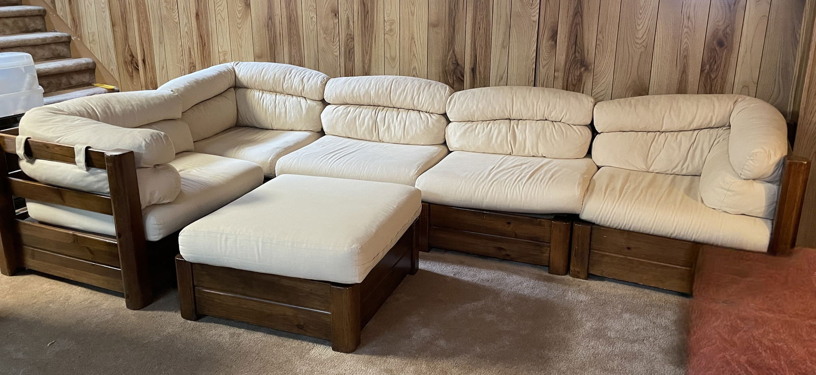 Vintage Broyhill Lenoir Modular Sectional Sofa (6pcs) (1 of 6)