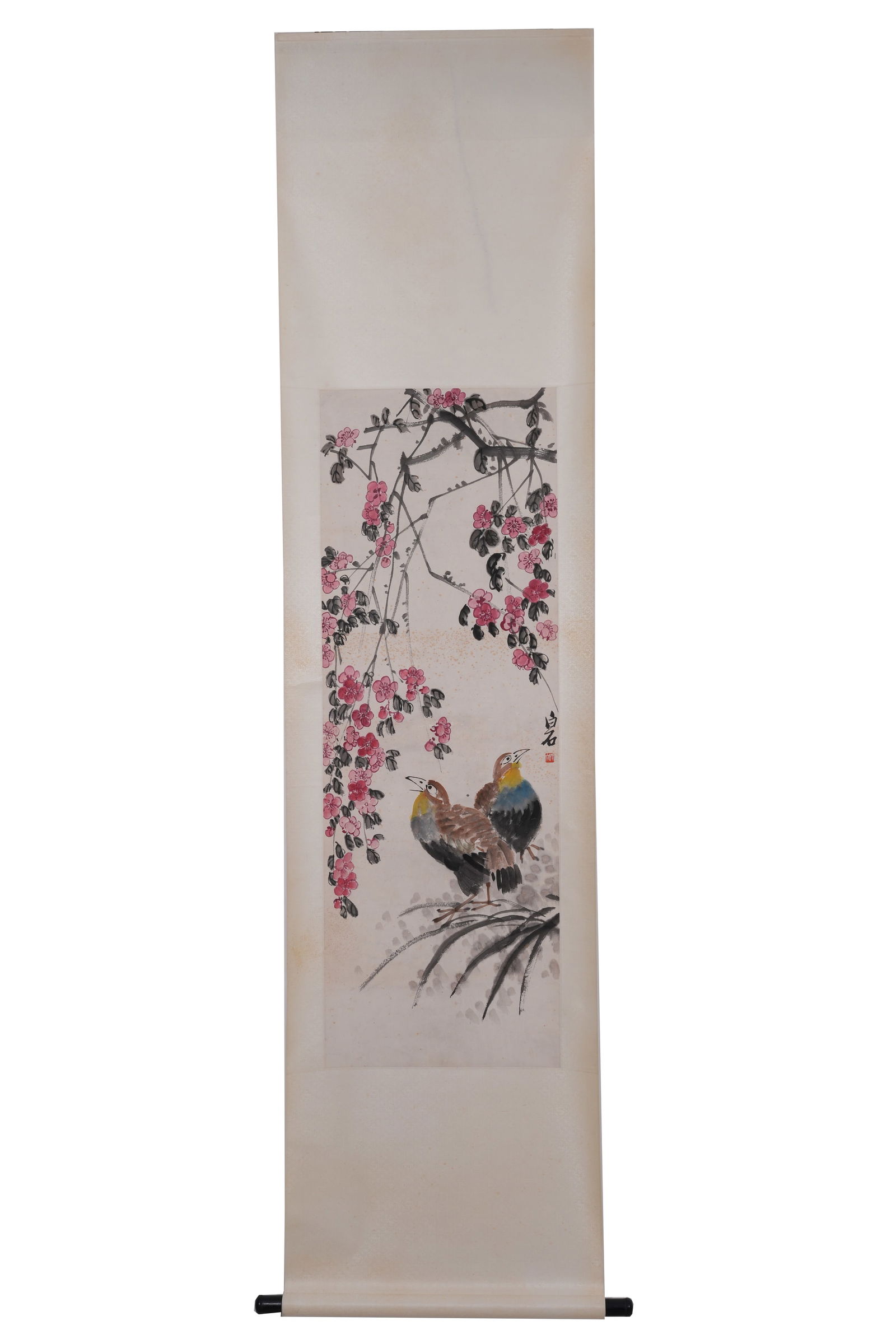 A BIRD-AND-FLOWER PAINTING ON PAPER BY QI BAISHI.齊白石 (1 of 12)
