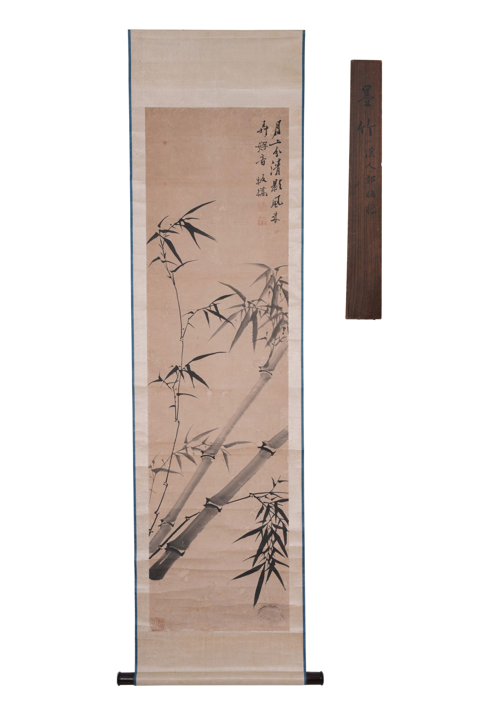 A INK BAMBOO PAINTING ON PAPER BY ZHENG BANQIAO.鄭板橋 (1 of 12)