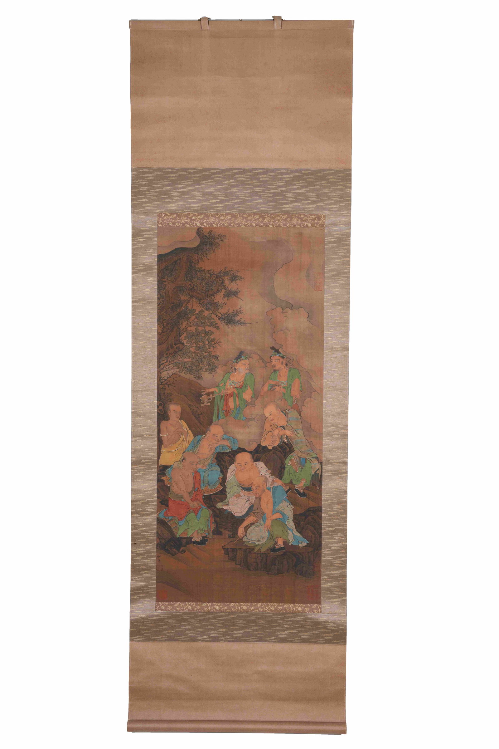 A ARHAT PAINTING ON SILK BY LIU SONGNIAN.劉松年 (1 of 13)
