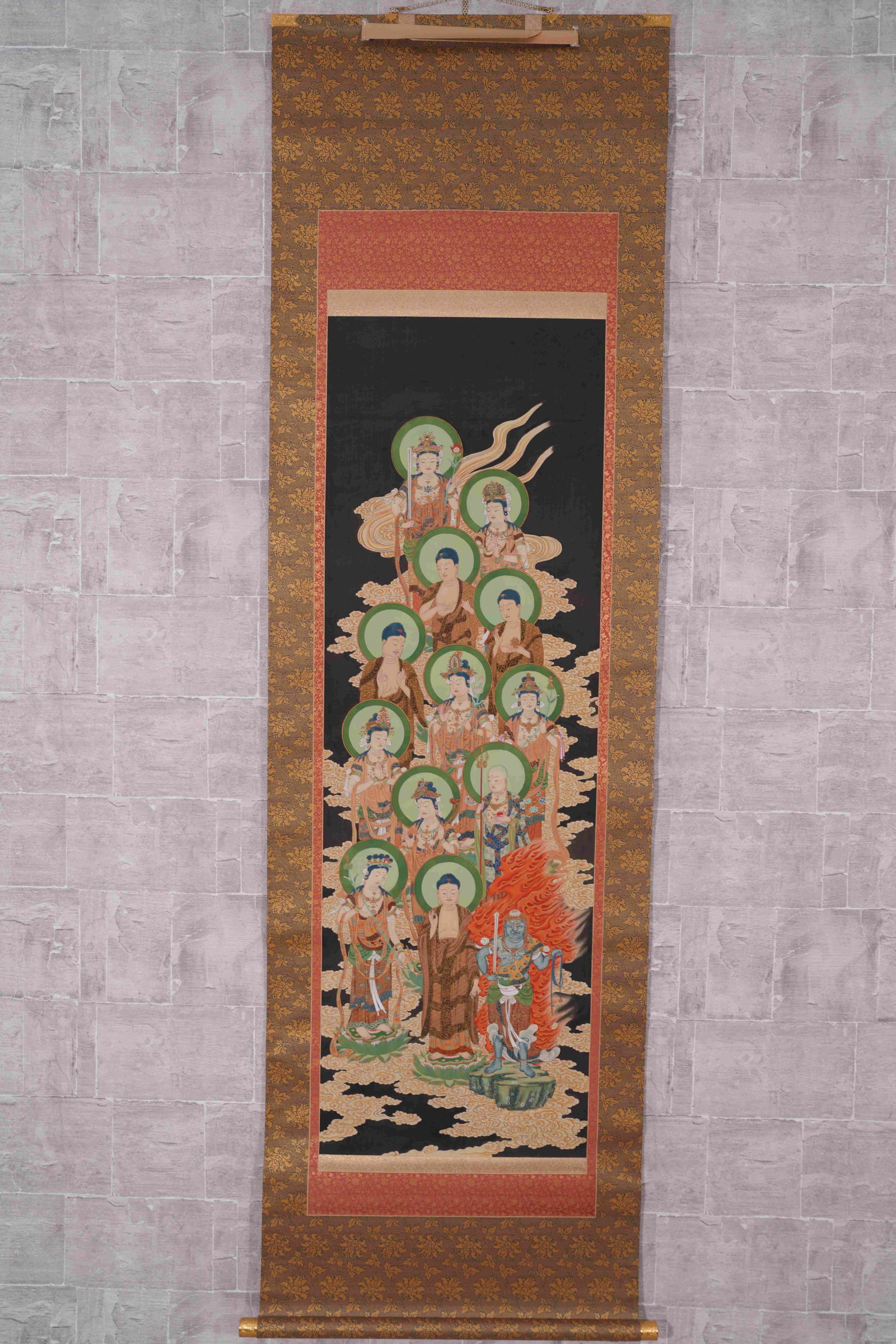 A GATHERING OF IMMORTALS PAINTING ON SILK (1 of 8)