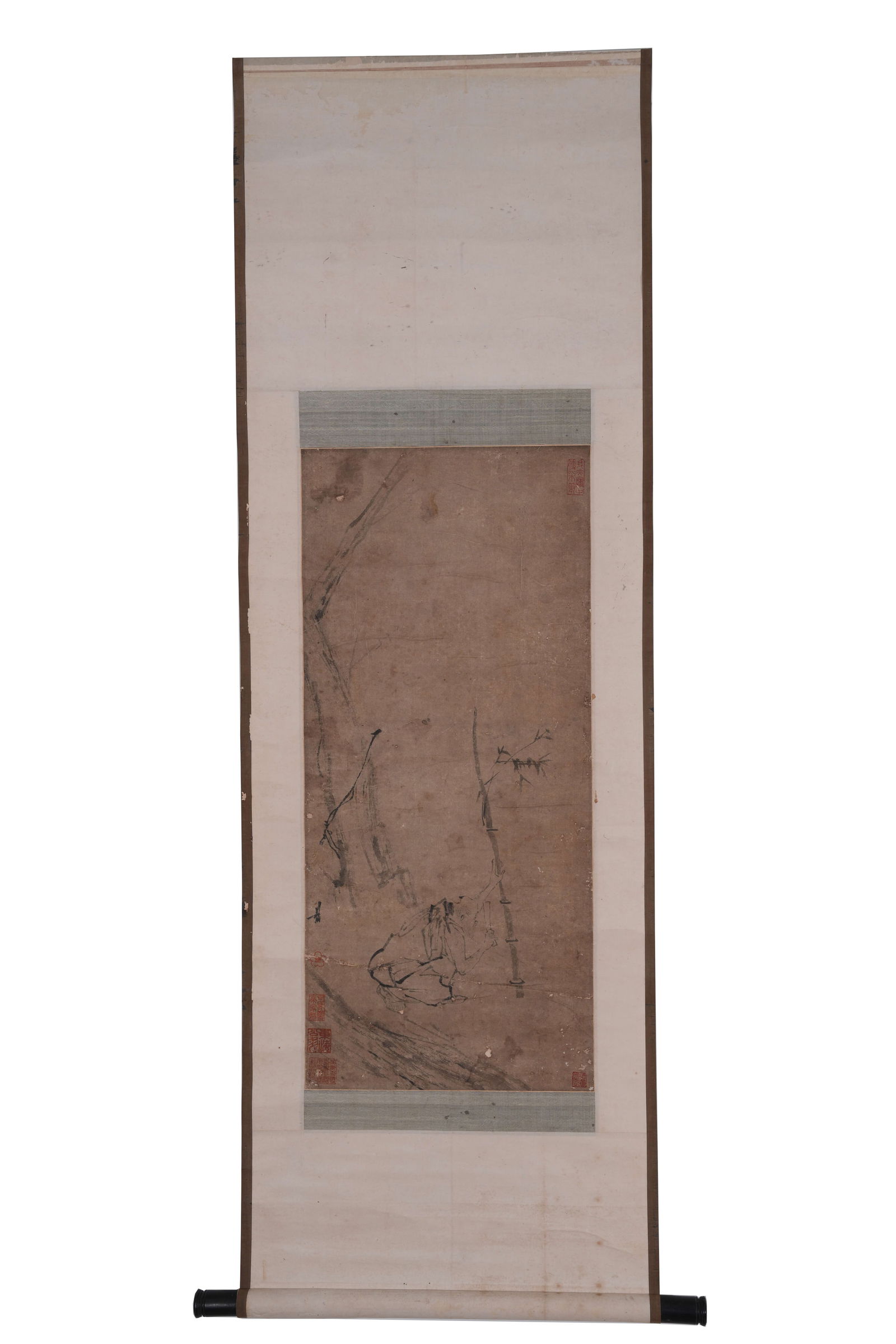 A FIGURE PAINTING ON PAPER BY LIANG KAI.梁楷 (1 of 11)