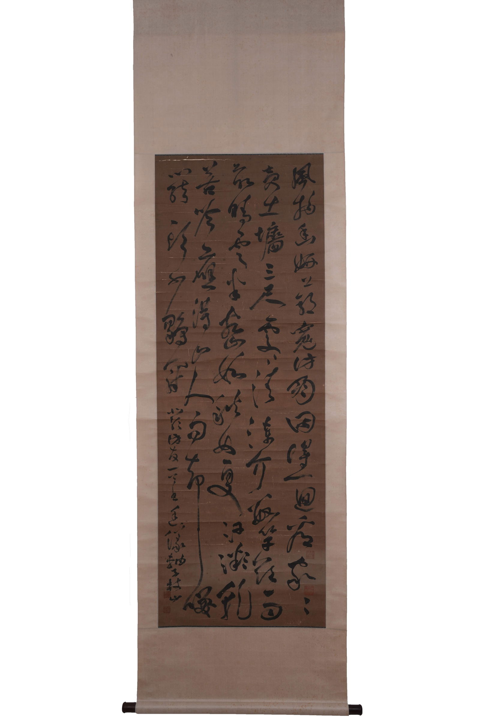 A CALLIGRAPHY ON PAPER BY ZHU ZHISHAN.祝枝山 (1 of 13)