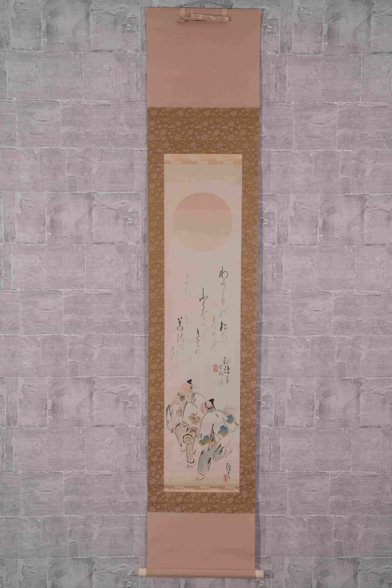 A FIGURE-STORY PAINTING ON SILK: Figure-story painting on silk