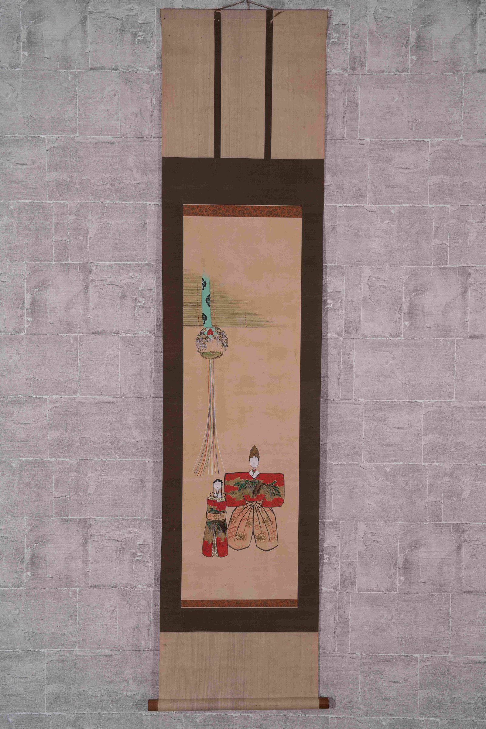 A FIGURE PAINTING ON PAPER: Figure painting on paper