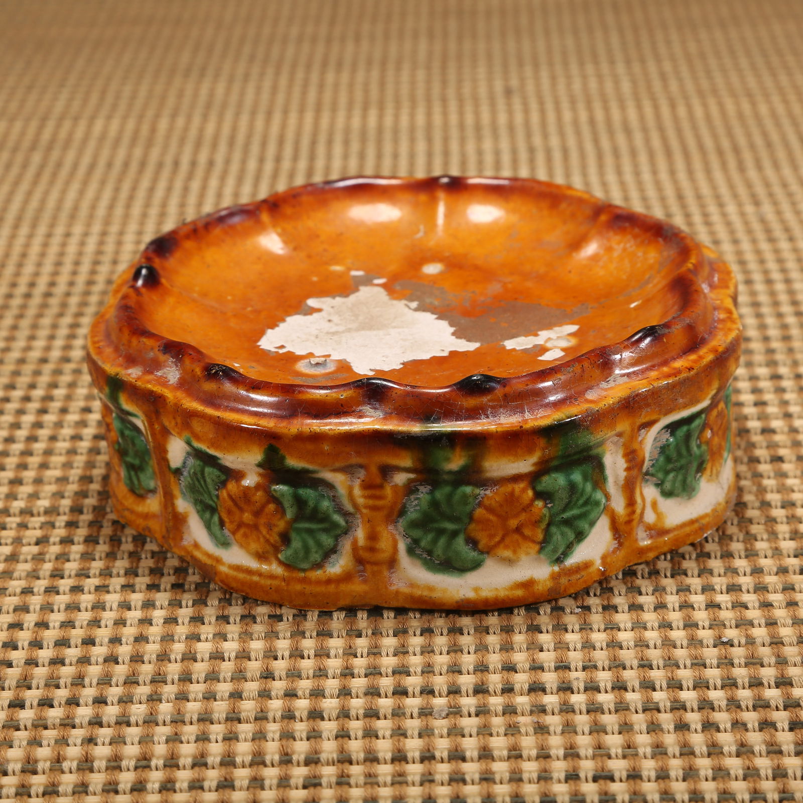 A TANG DYNASTY SANCAI BRUSH WASHER (1 of 9)