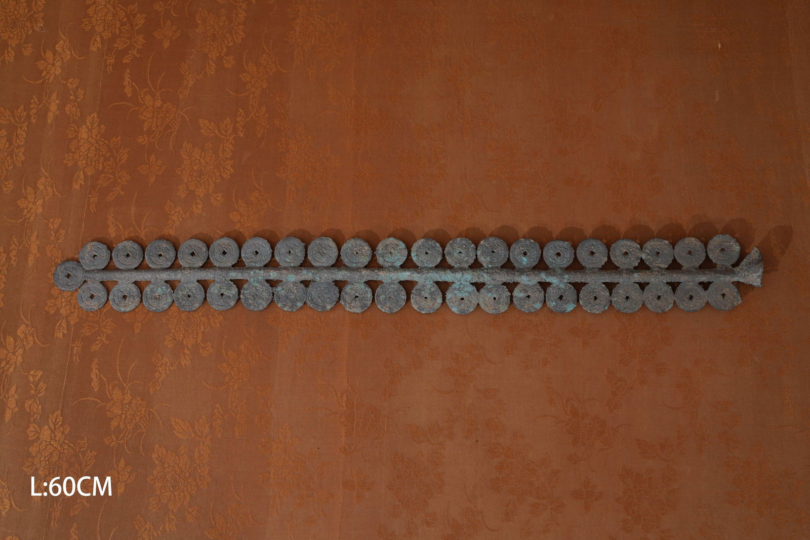 A BRONZE QIXIANG TONGBAO "MONEY TREE": Bronze Qixiang Tongbao "money tree"