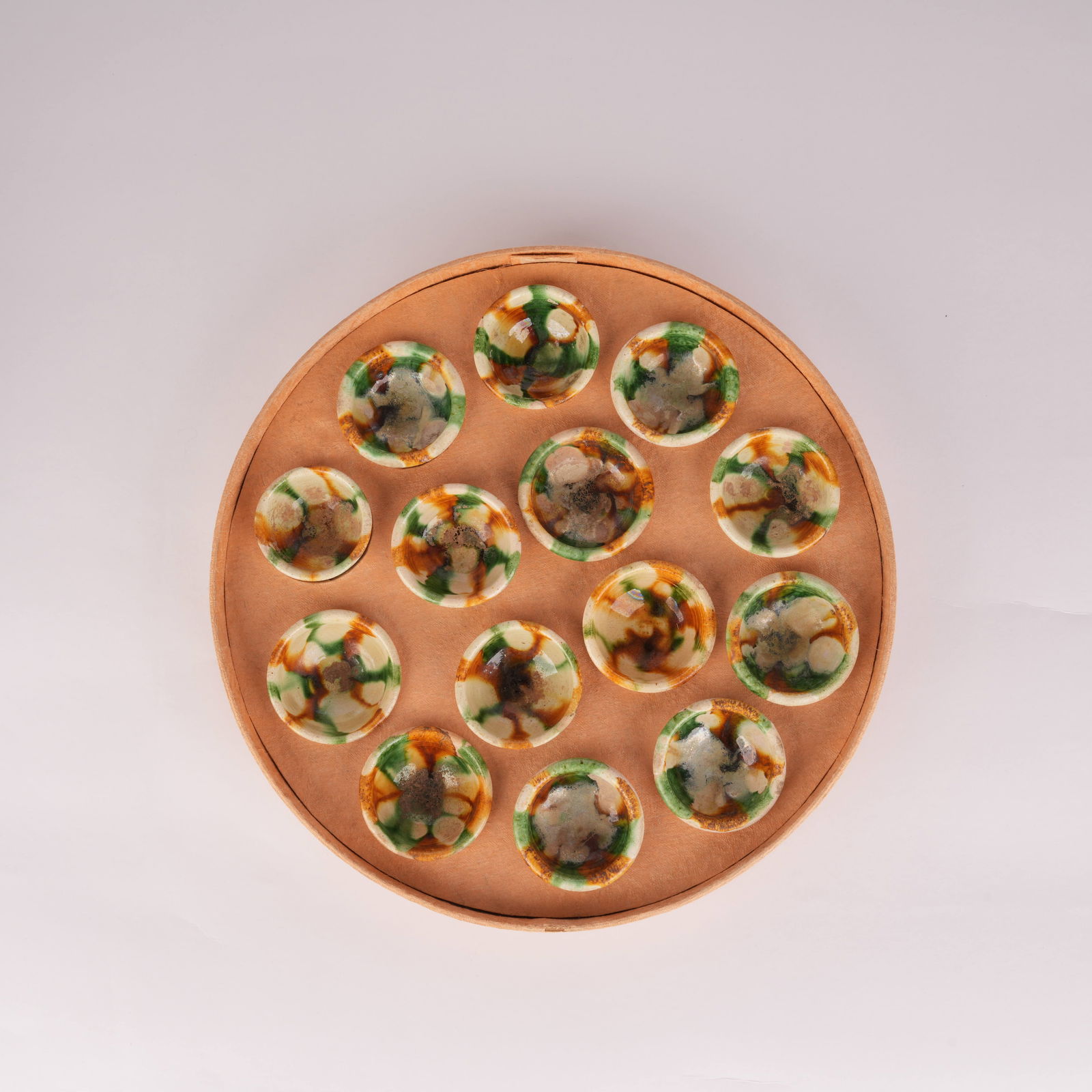 A TANG SANCAI CUP AND SAUCER SET - 4