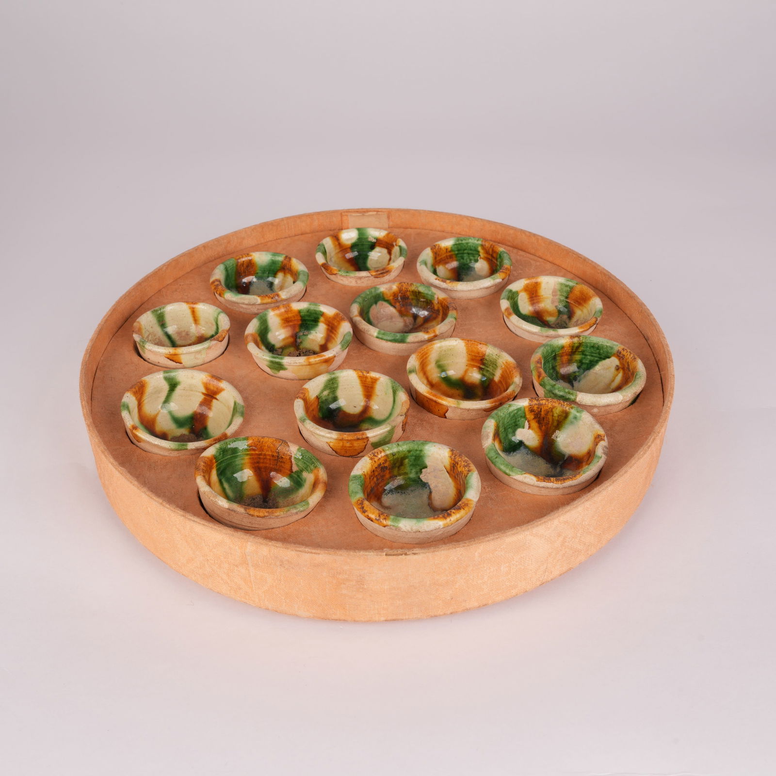 A TANG SANCAI CUP AND SAUCER SET - 5