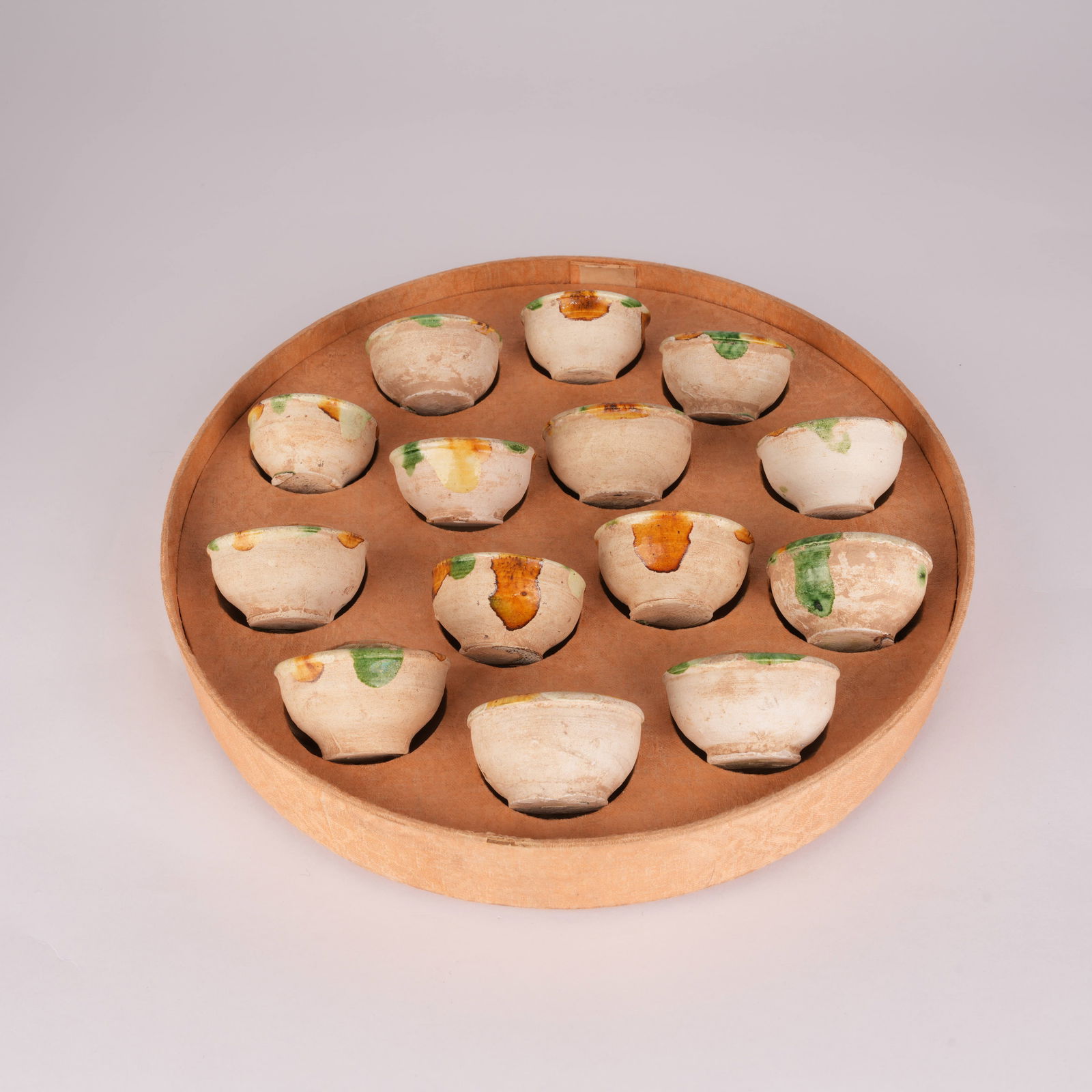 A TANG SANCAI CUP AND SAUCER SET - 6