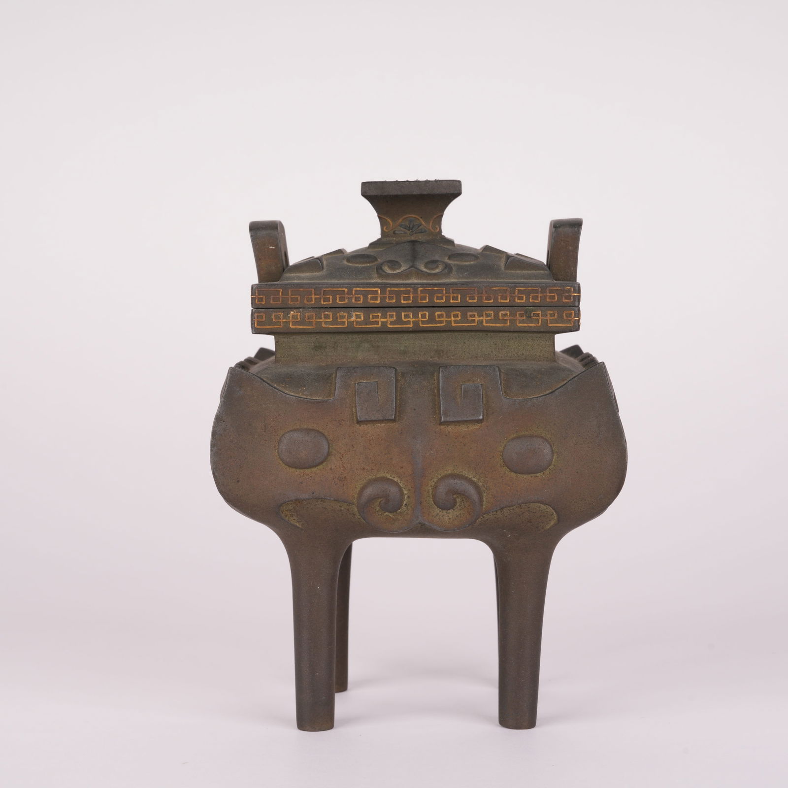 A GILT-BRONZE ALLOY INCENSE BURNER, SONG DYNASTY (1 of 10)