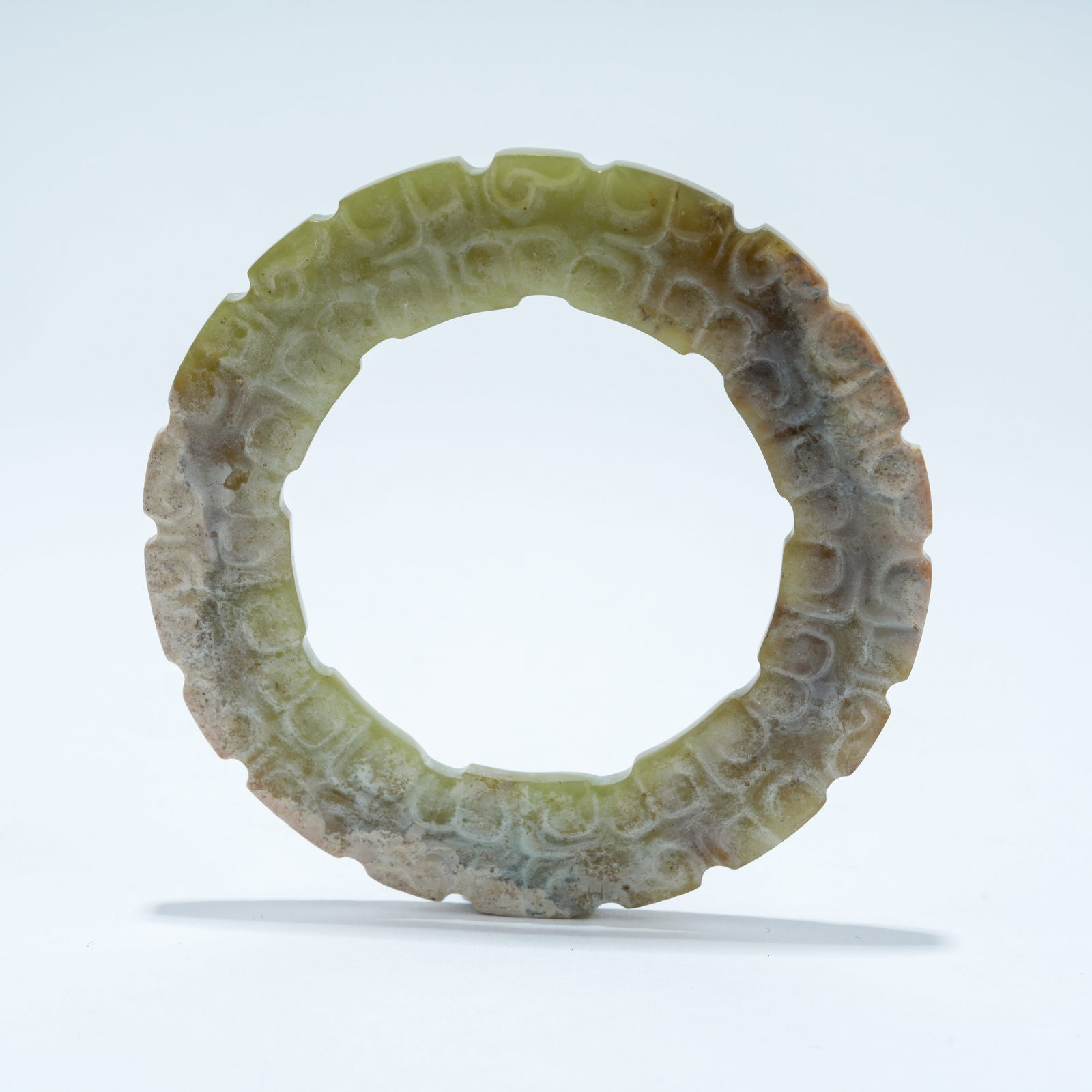 A ARCHAIC JADE RING: Archaic Jade Ring