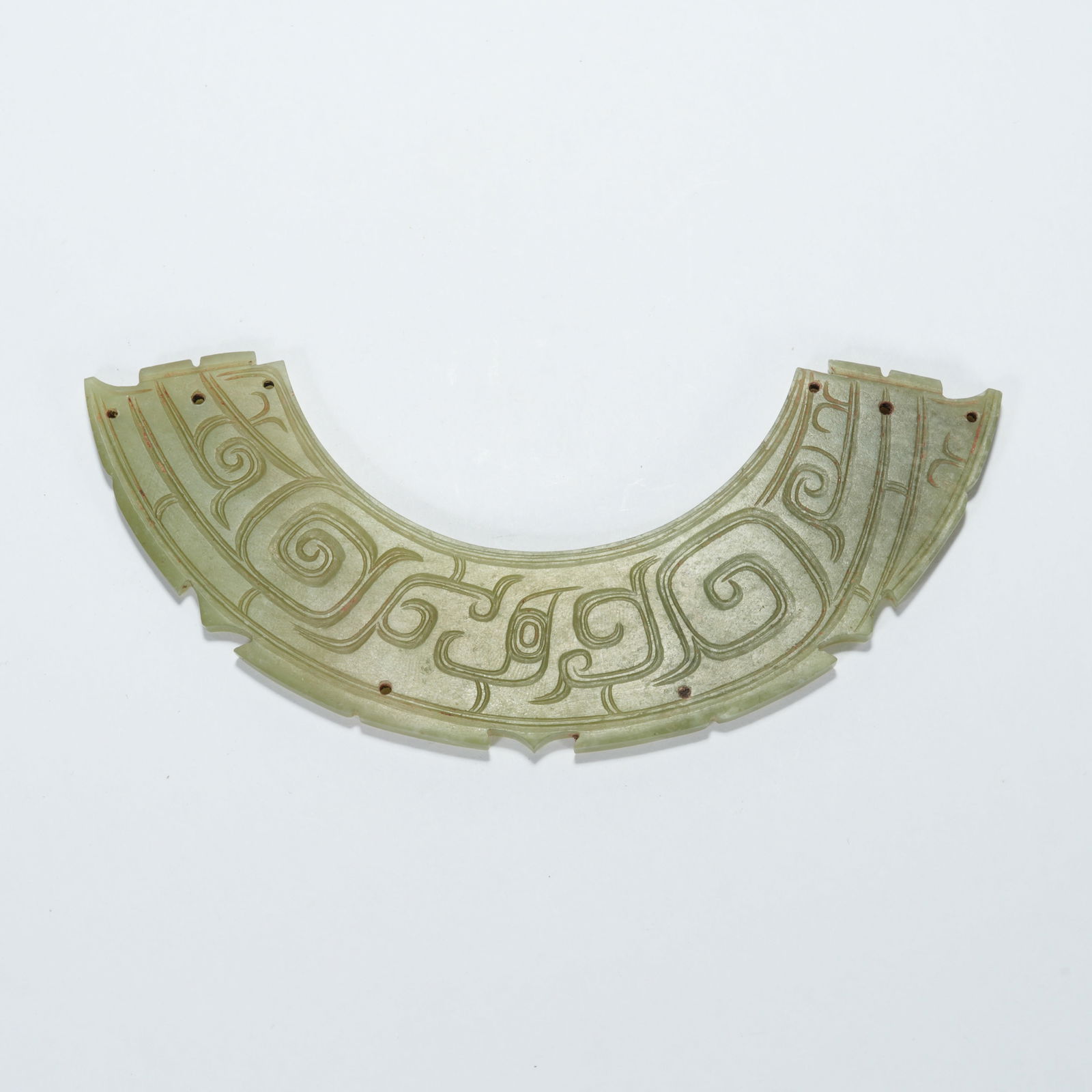 A ANCIENT JADE HUANG PENDANT: Ancient Jade Huang Pendant