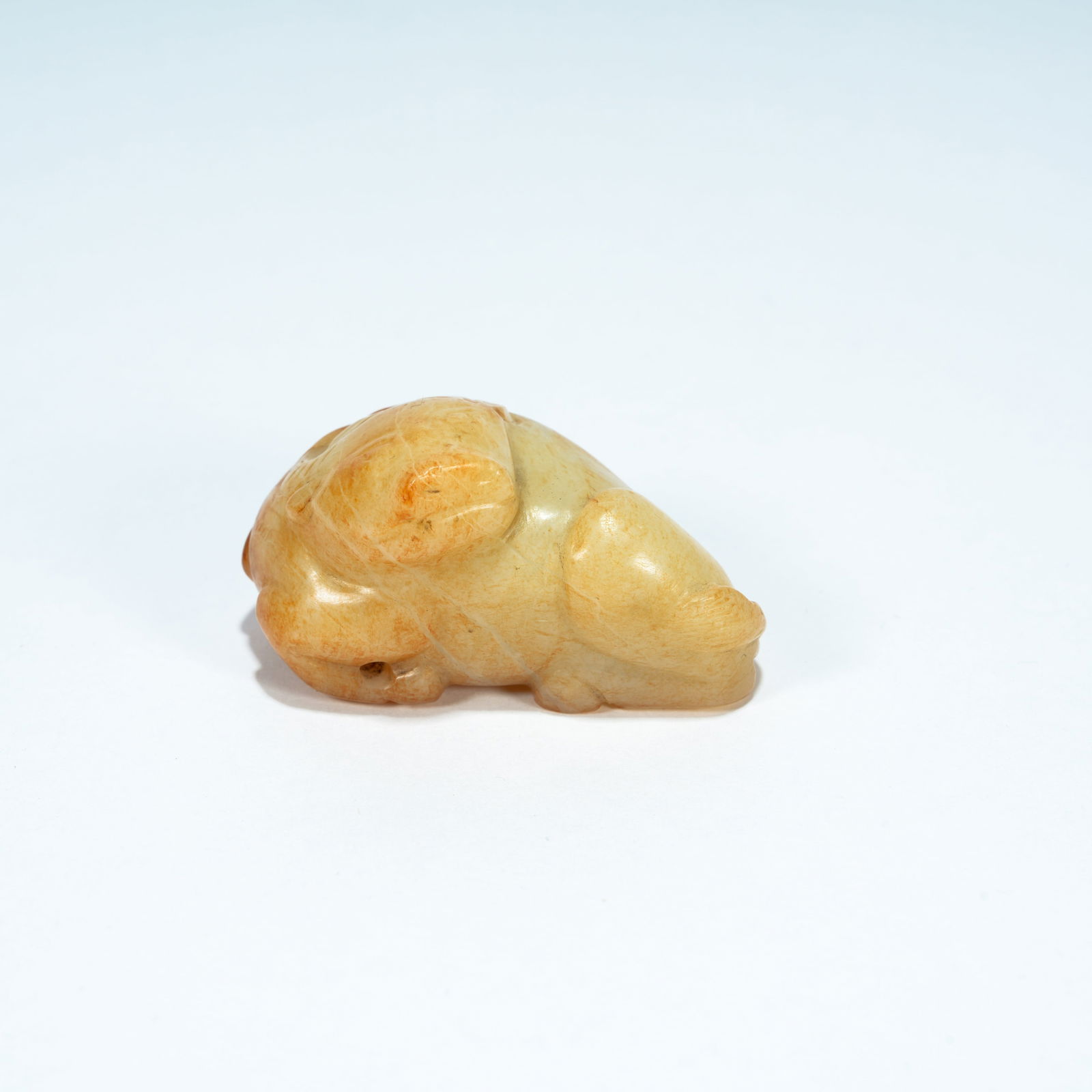 A HETIAN JADE CARVED HERDING AN OX ORNAMENT (1 of 9)