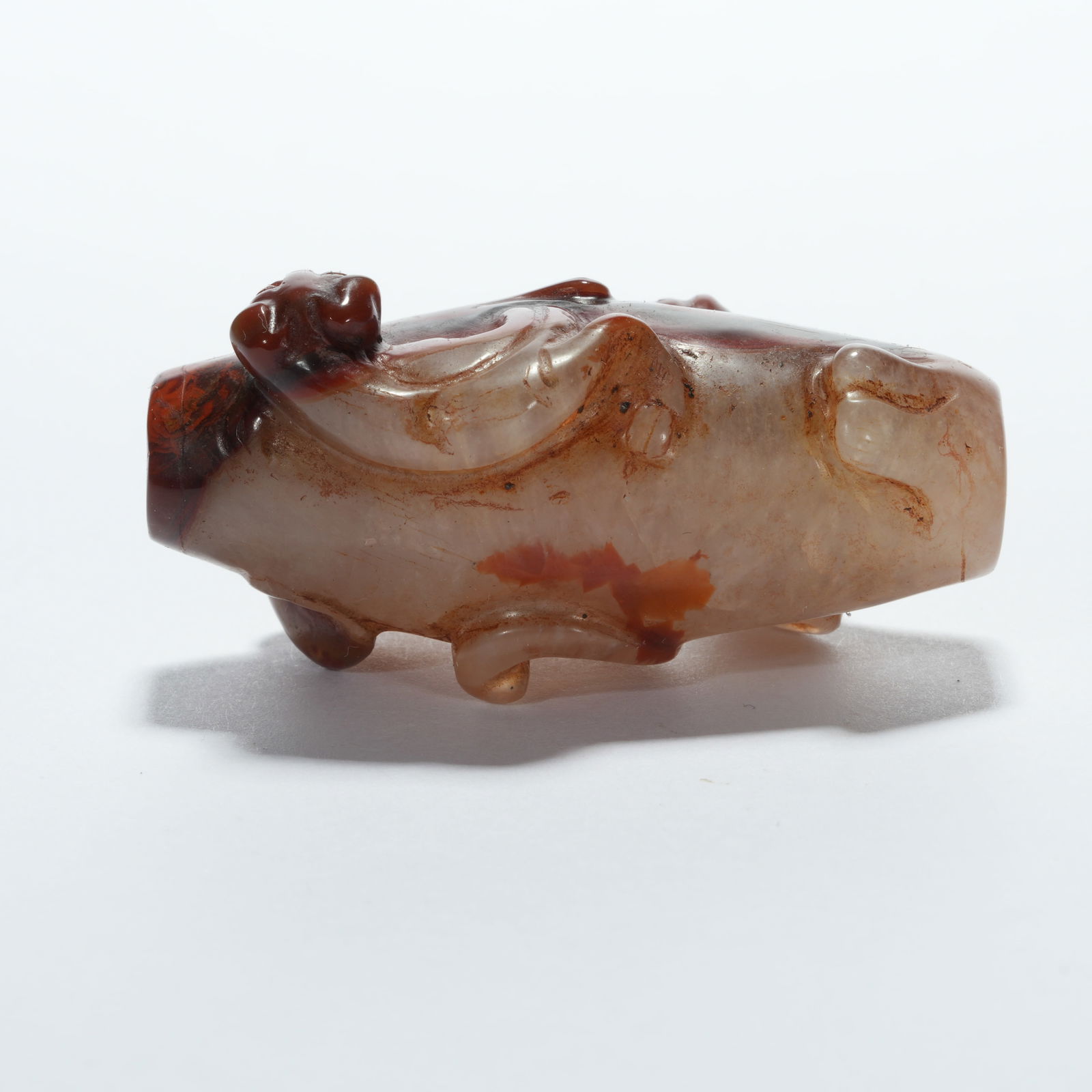 A AGATE PENDANT WITH BEAST PATTERN - 3