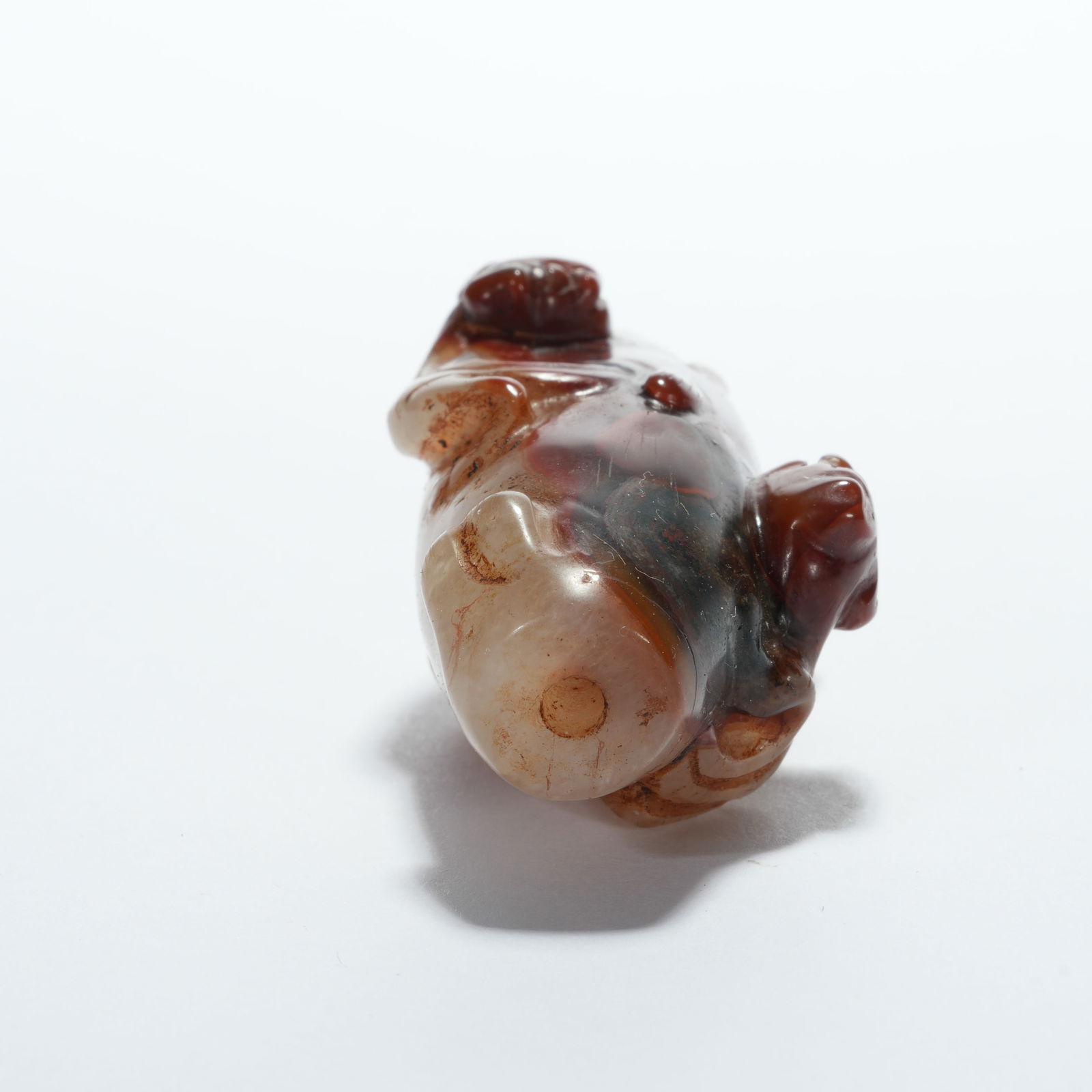 A AGATE PENDANT WITH BEAST PATTERN - 4