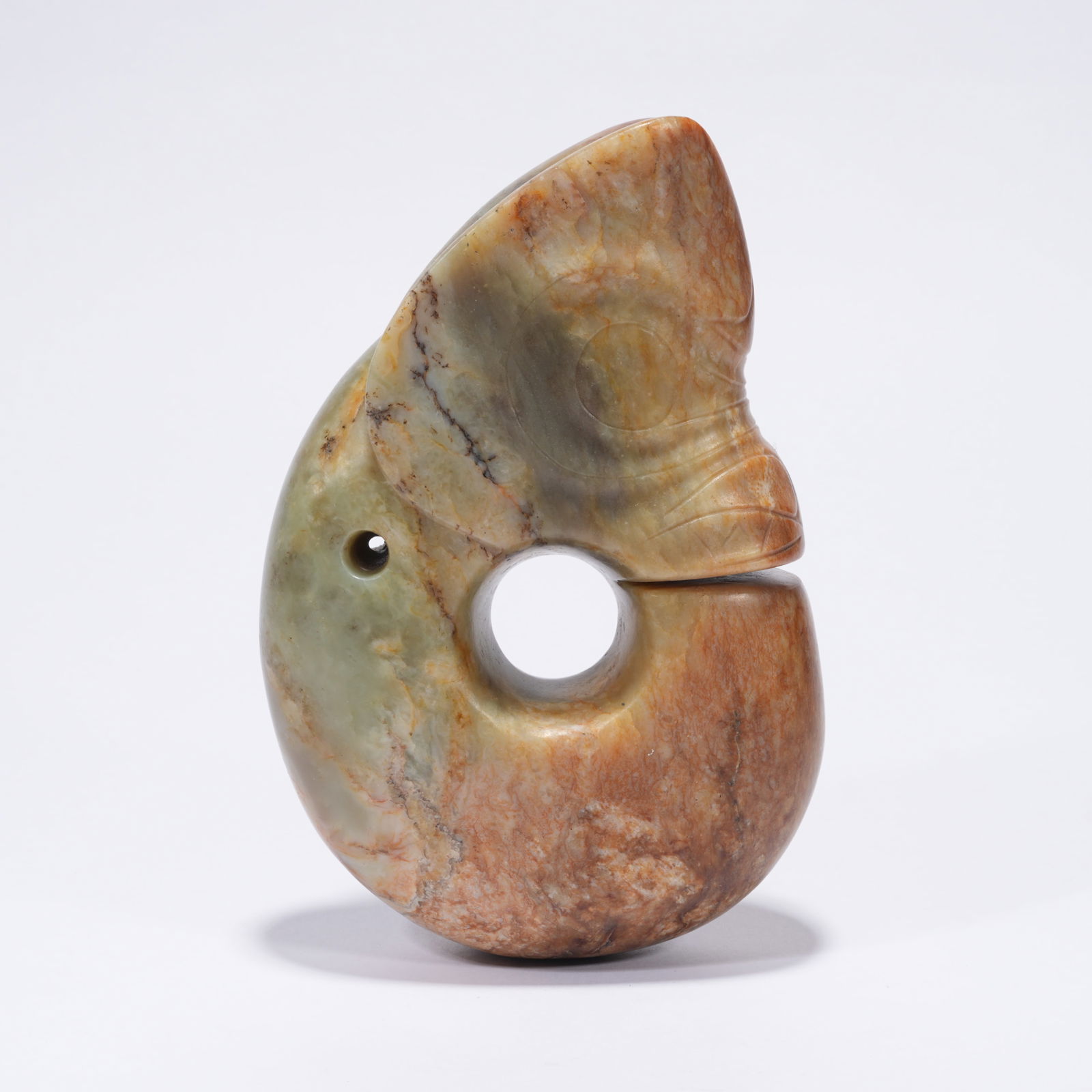 A HONGSHAN JADE CARVED PIG-DRAGON (1 of 10)