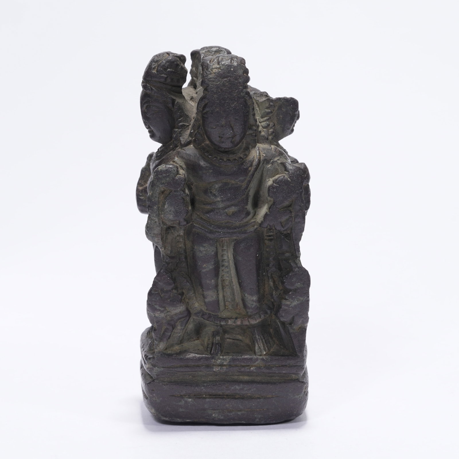 A STONE FOUR-FACED BUDDHA: Stone Four-Faced Buddha