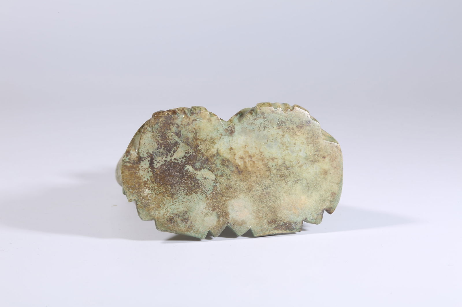 A ARCHAIC JADE DOUBLE-LINKED DANCING FIGURES - 9