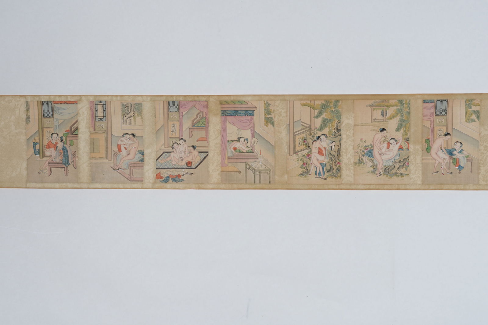 A SPRING PALACE HANDSCROLL ON SILK BY ANONYMOUS. - 5