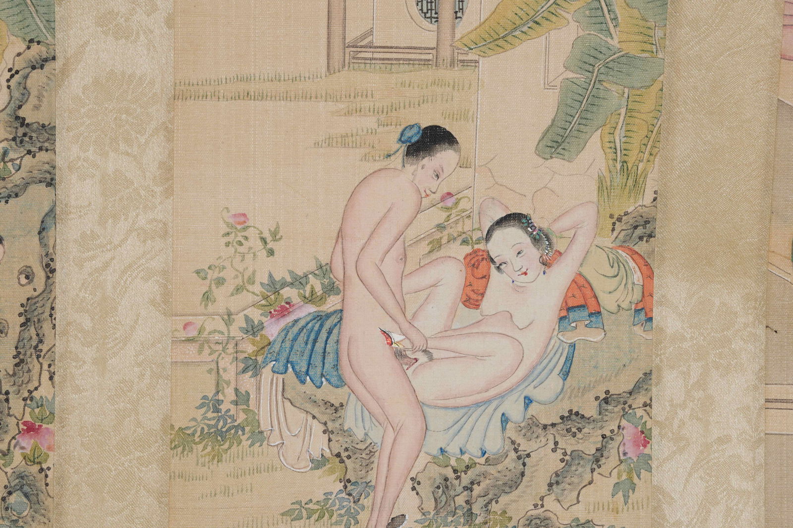 A SPRING PALACE HANDSCROLL ON SILK BY ANONYMOUS. - 7