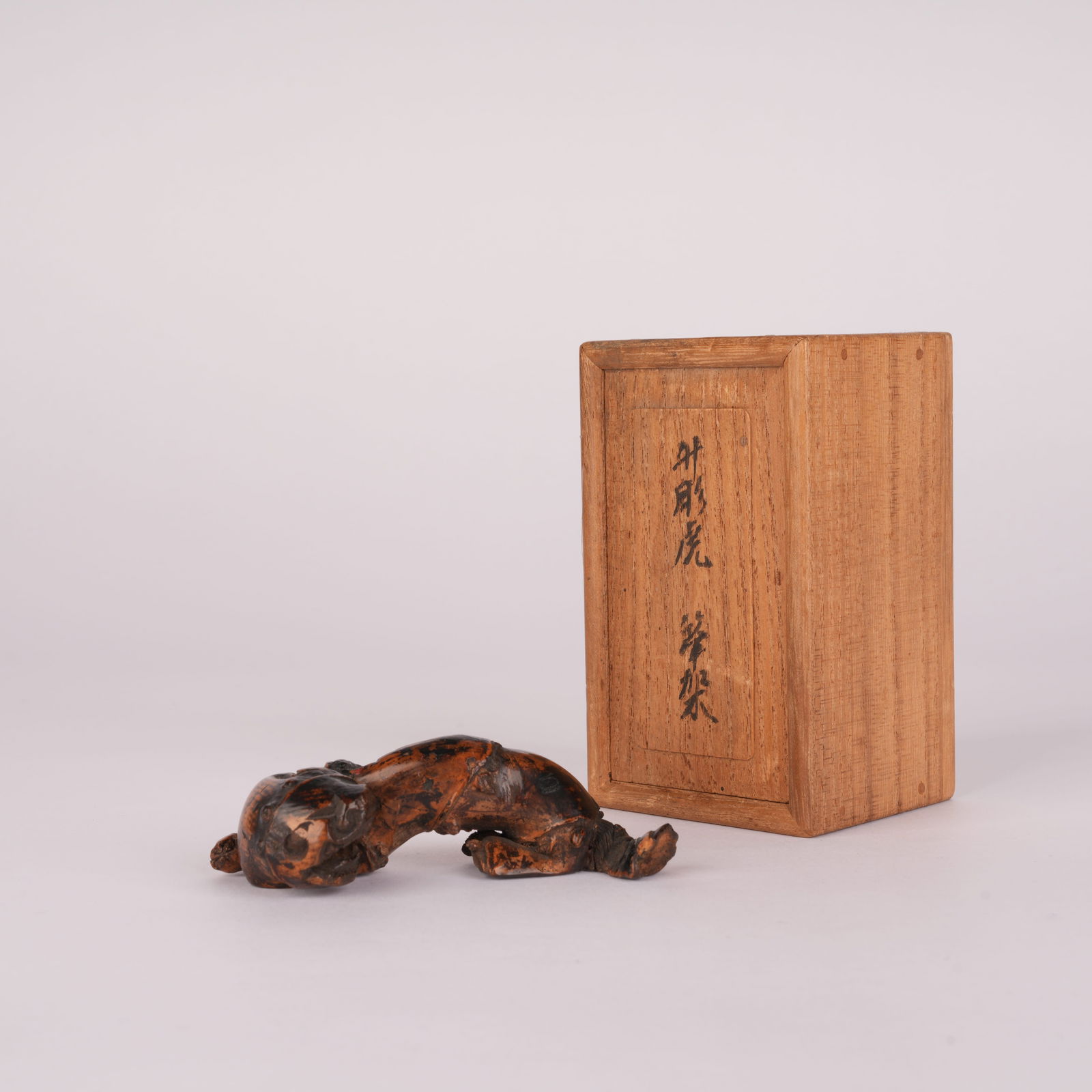 A TIGER-SHAPED BRUSH REST, QING DYNASTY: Tiger-Shaped Brush Rest, Qing Dynasty