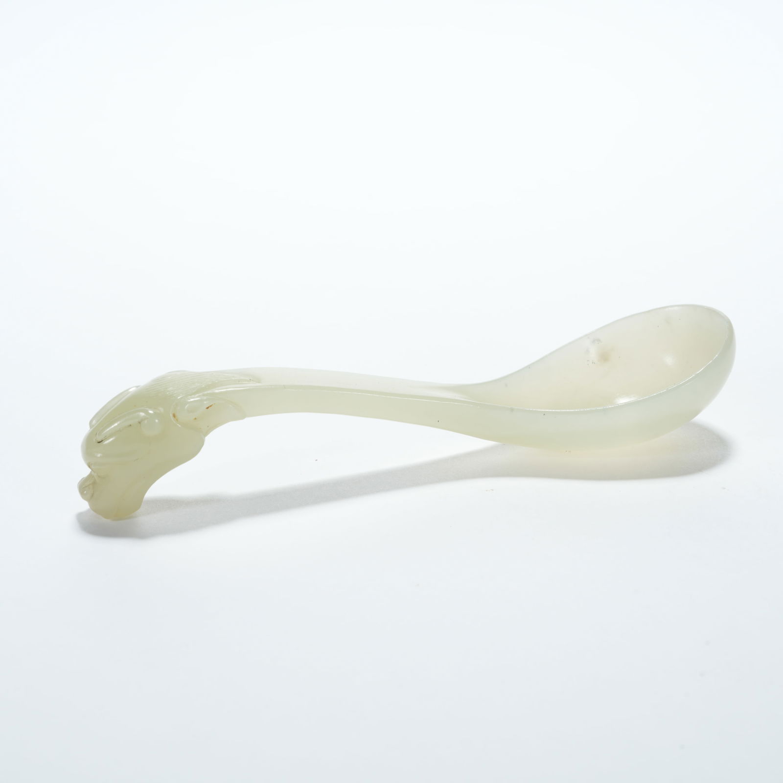 A HETIAN JADE LOTUS-PATTERN WATER CONTAINER - 7