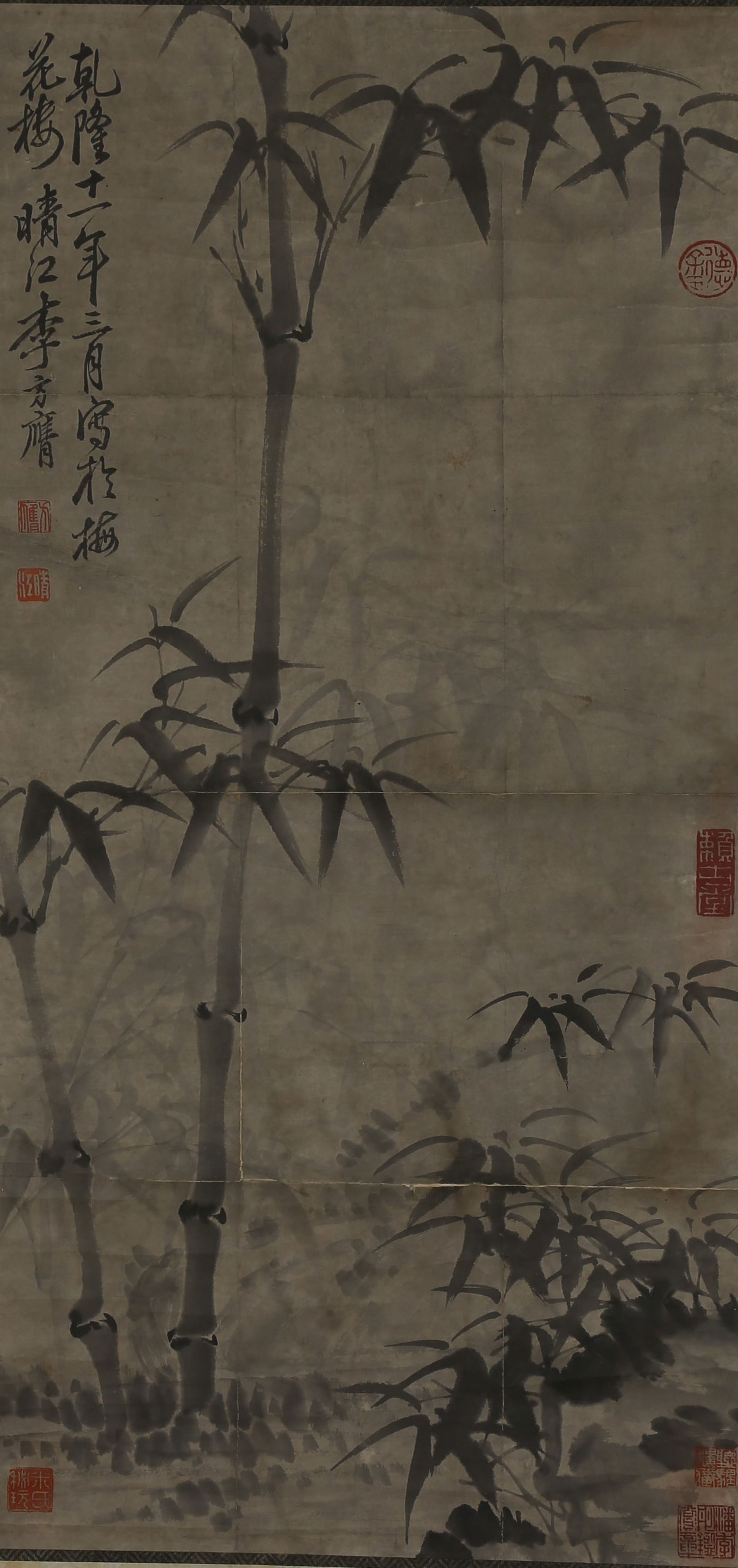 A INK BAMBOO PAINTING ON PAPER BY LI FANGYING.李方膺 (1 of 10)