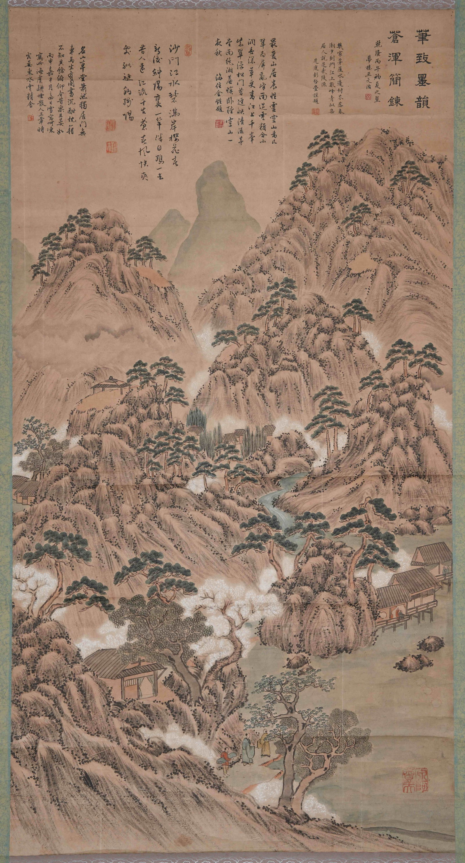 A LANDSCAPE PAINTING ON PAPER BY WANG HUI.王翚 (1 of 10)