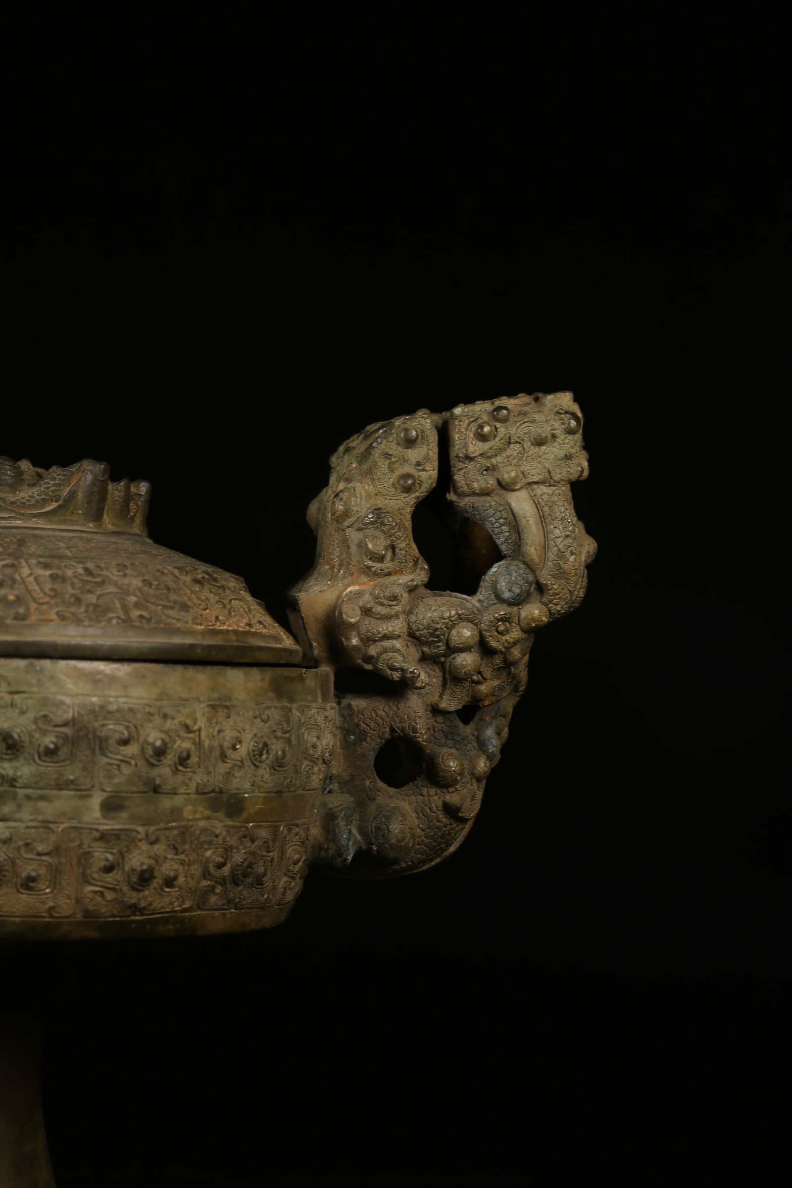 A BRONZE DOU (FOOD CONTAINER) - 2