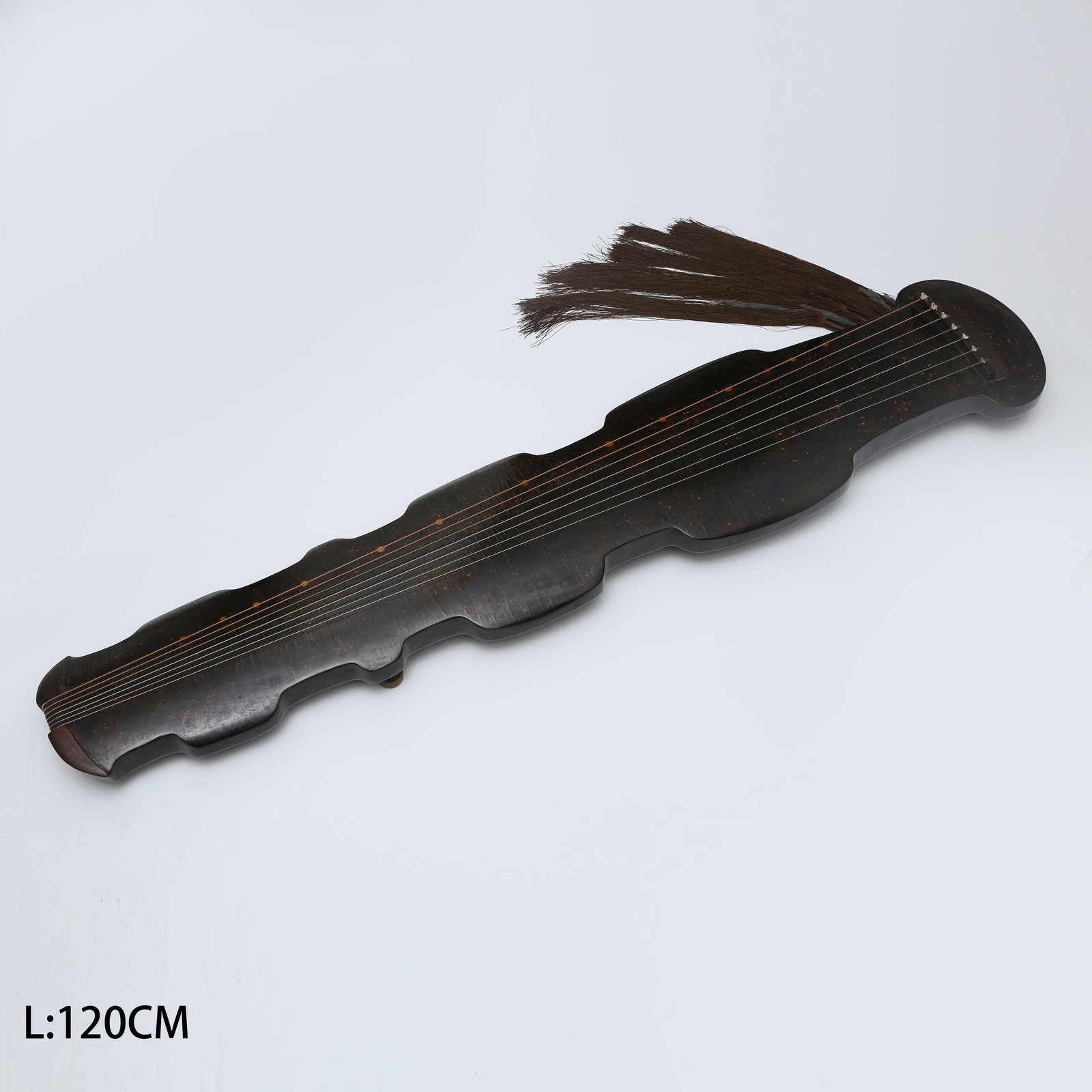 A QING DYNASTY LACQUERED GUQIN (1 of 9)