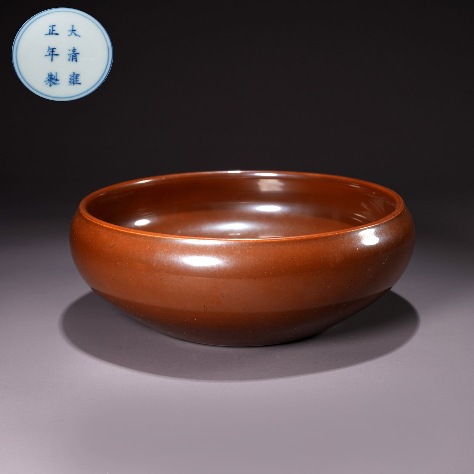 A SAUCE-GLAZED BRUSH WASHER: Sauce-Glazed Brush Washer