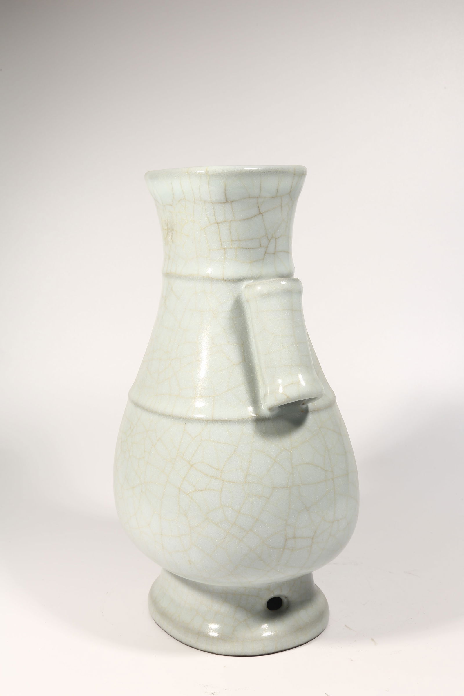 A OFFICIAL KILN LOOP-HANDLED VASE - 5