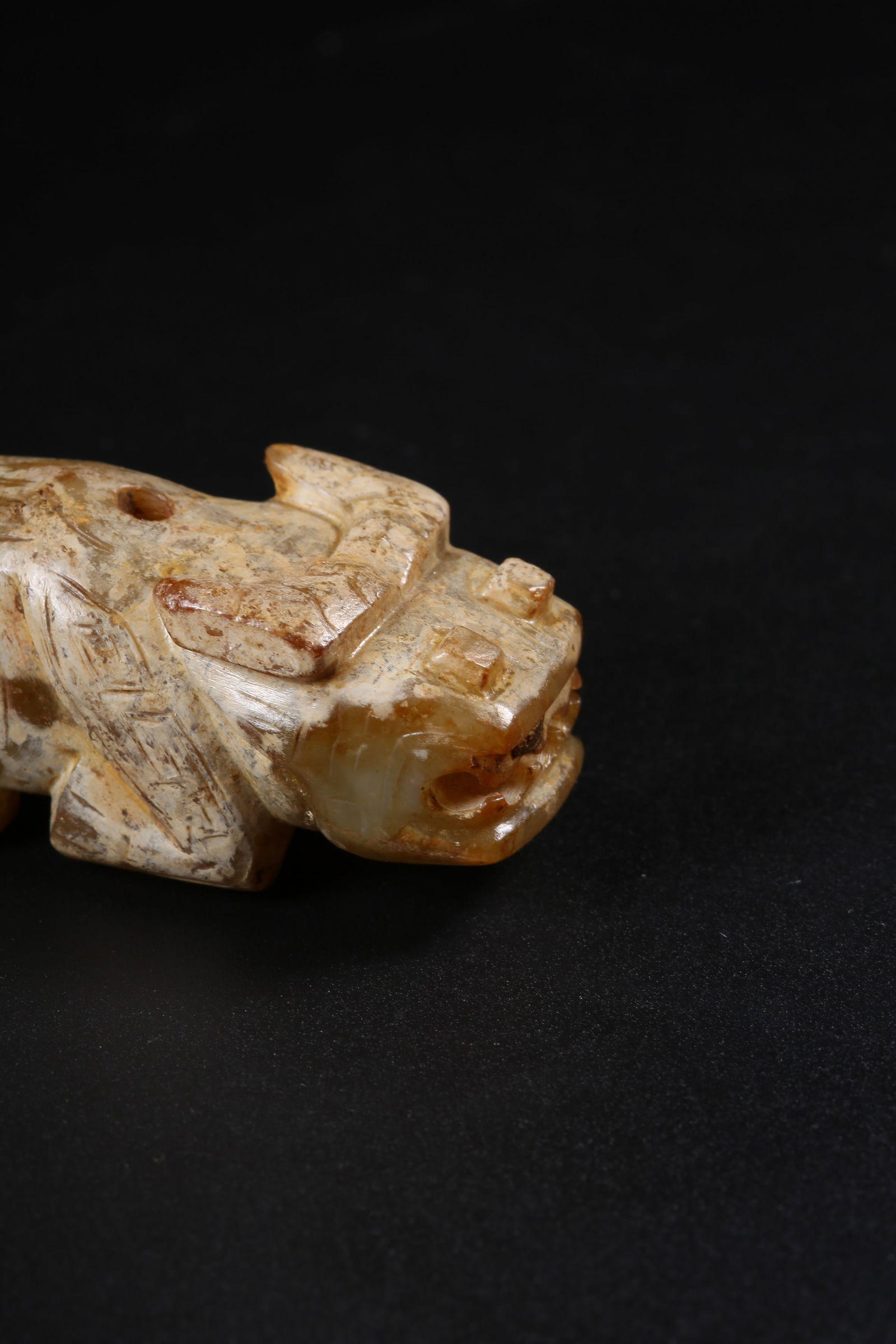 A ARCHAIC JADE OX - 5