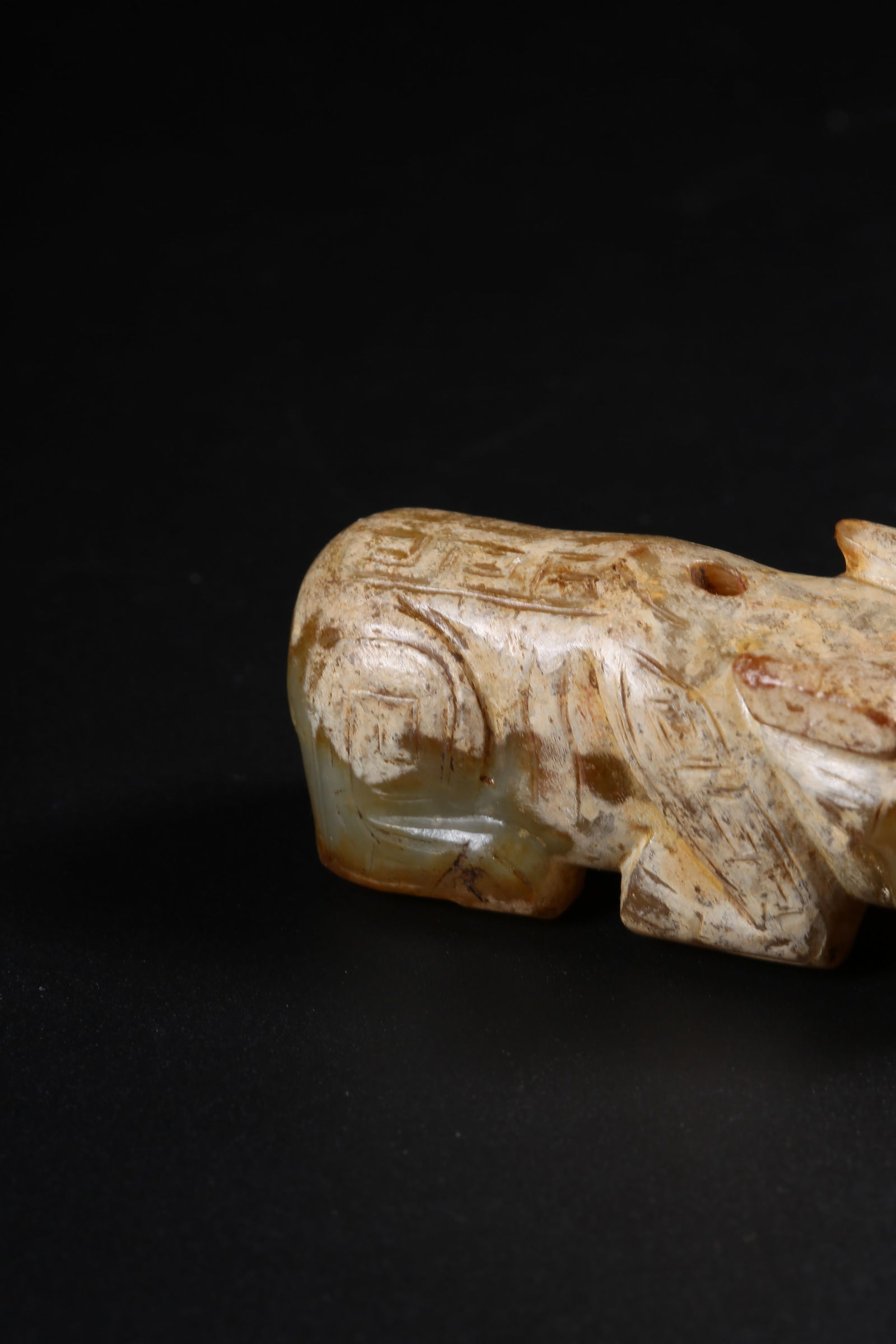 A ARCHAIC JADE OX - 6