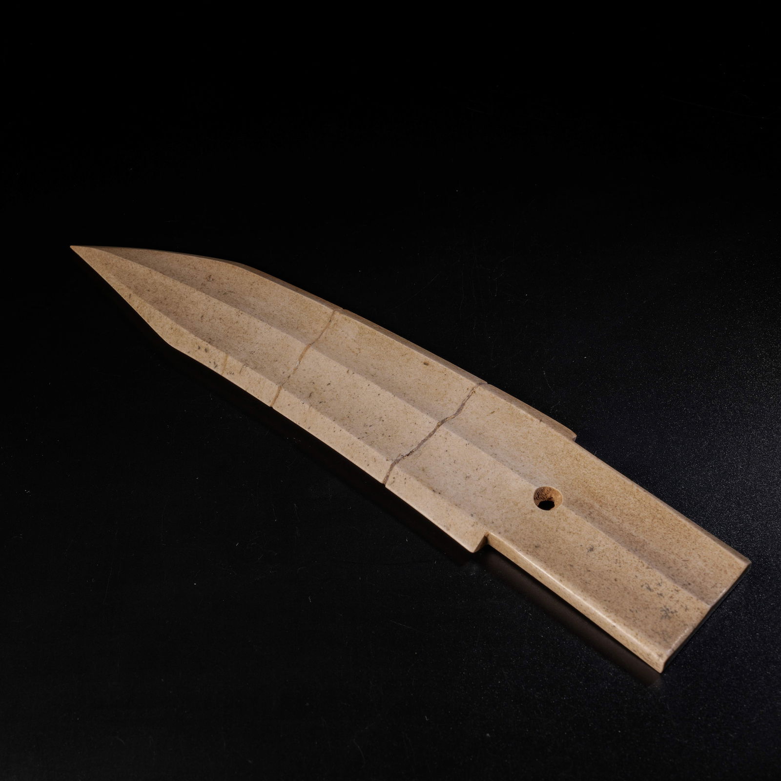 A ANCIENT JADE GE (DAGGER-AXE): Ancient Jade Ge (Dagger-Axe)