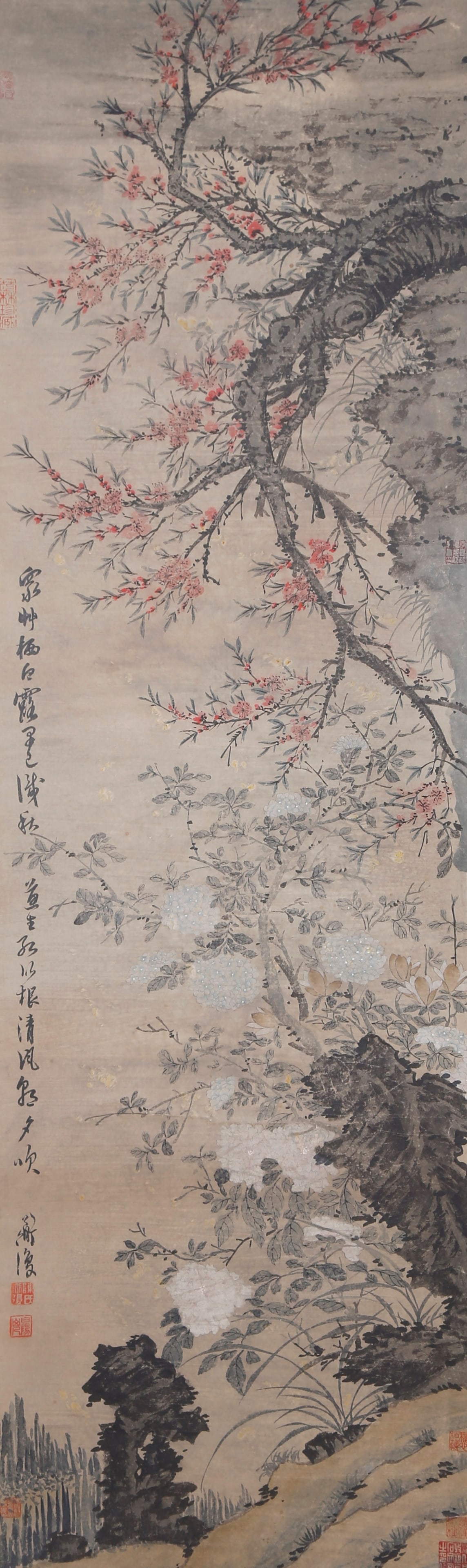 A FLOWER PAINTING ON PAPER BY CHEN CHUN.陳淳: Flower Painting on Paper by Chen Chun.陳淳