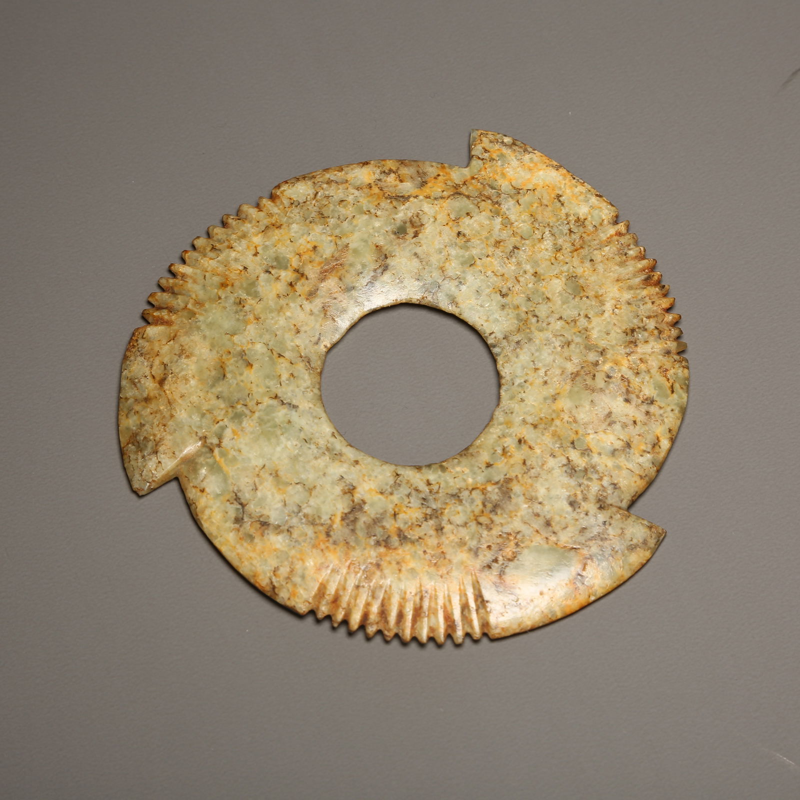 AN ANCIENT HONGSHAN CULTURE JADE XUANJI: Ancient Hongshan Culture Jade Xuanji