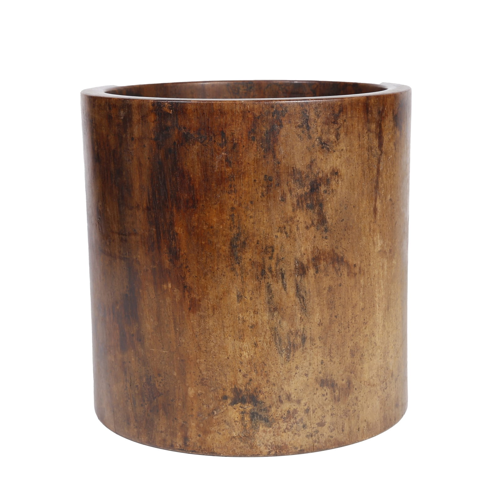 PLAIN HUANGHUALI WOOD BRUSH POT, MING DYNASTY (1 of 10)