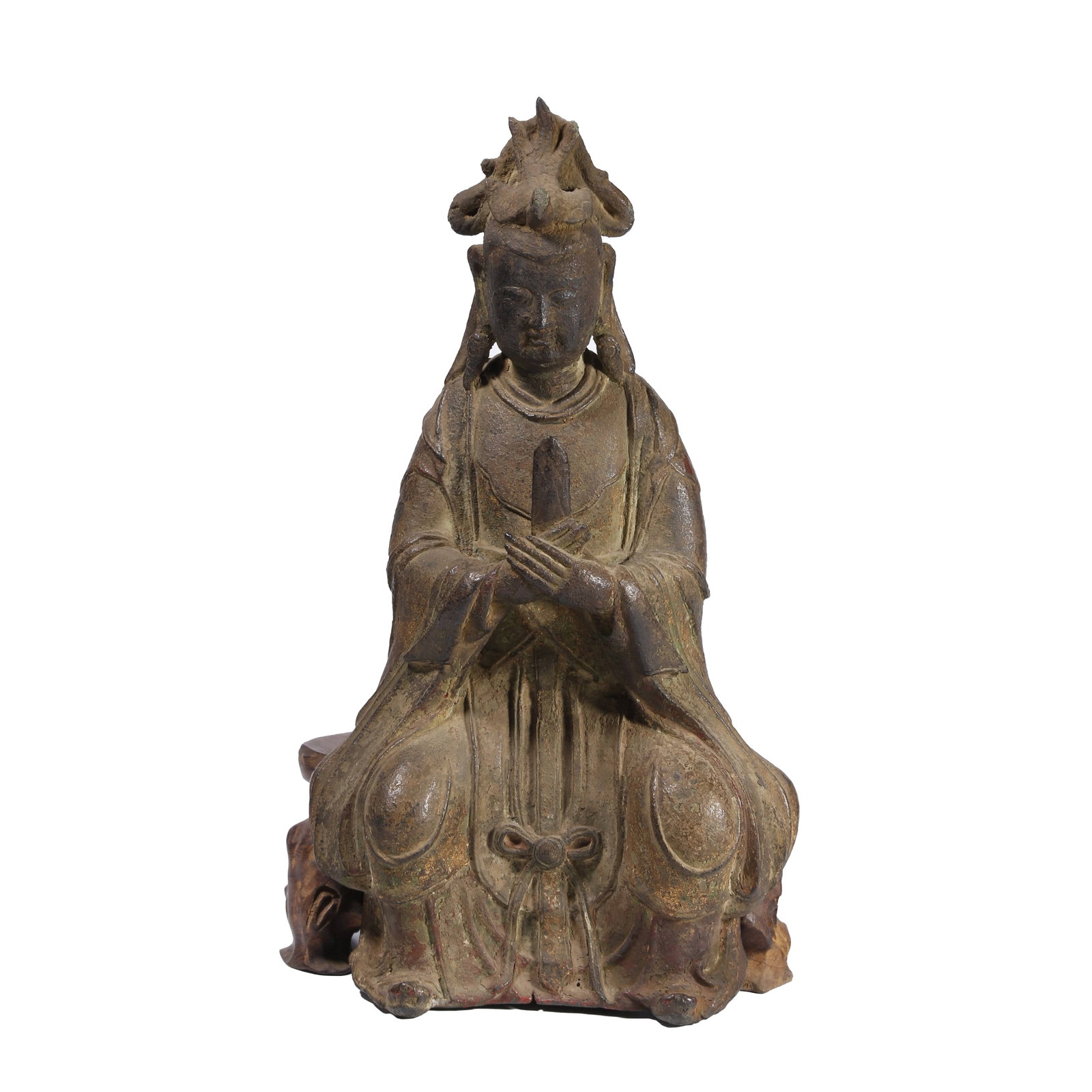 GILT LACQUERED BRONZE STATUE OF BIXIA YUANJUN, MING DYNASTY (1 of 9)
