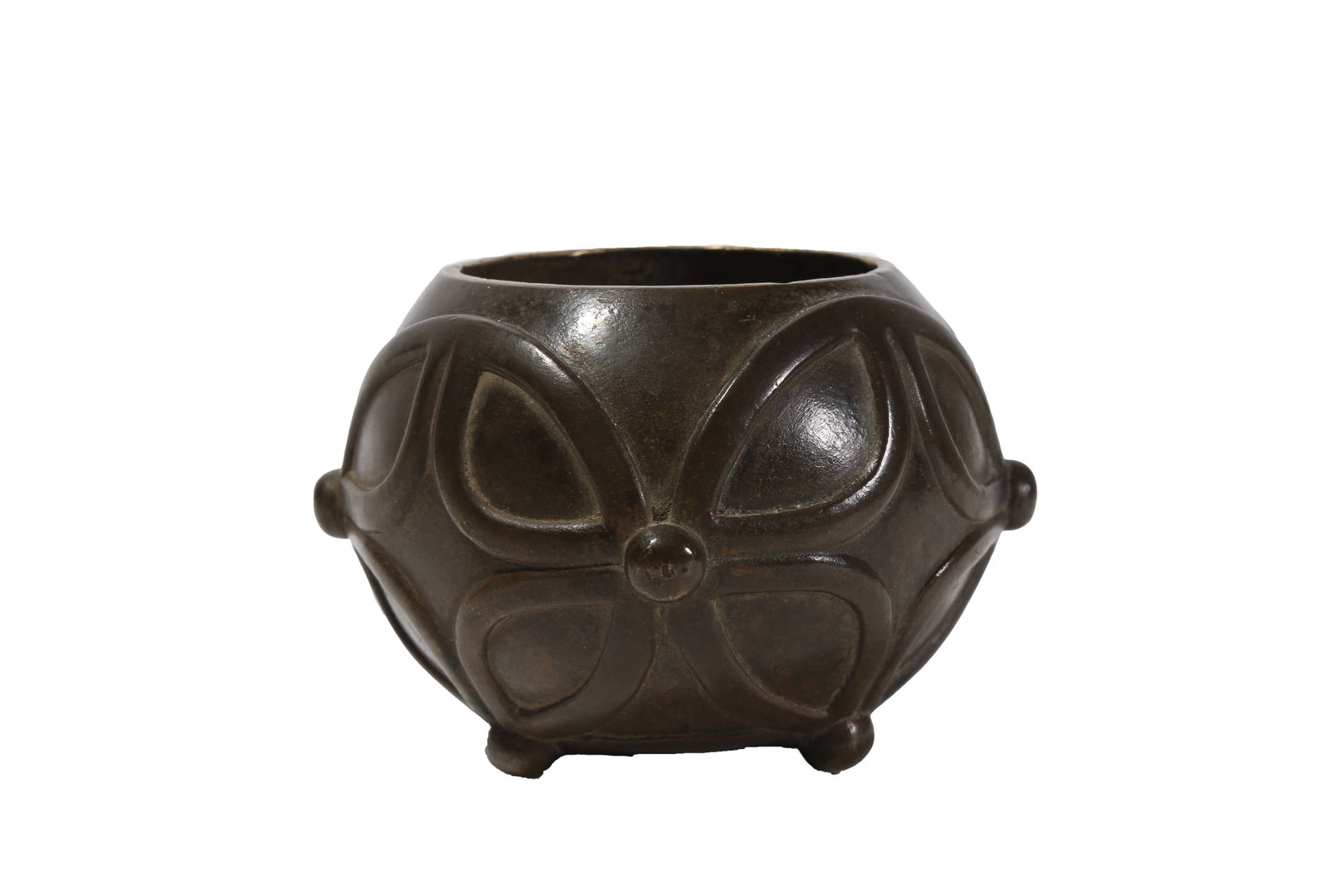 BRONZE TRIPOD BOWL-SHAPED CENSER, QING DYNASTY (1 of 8)