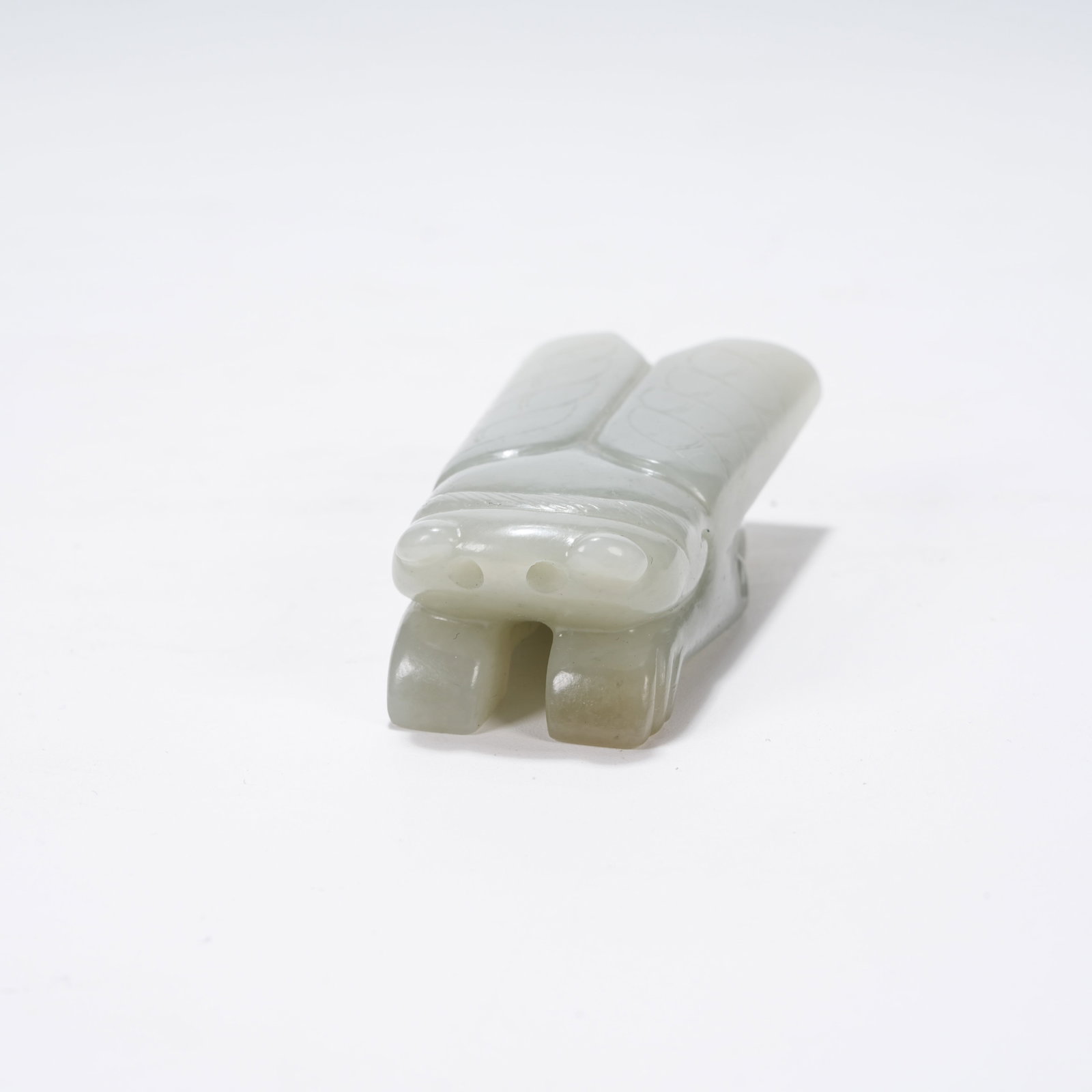 A HETIAN JADE CICADA - 2