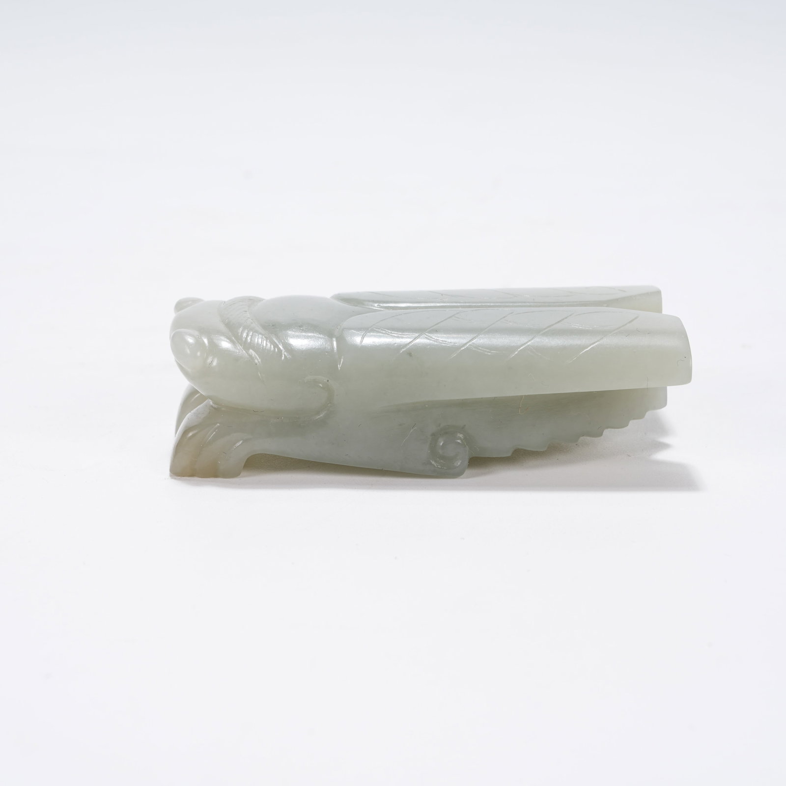 A HETIAN JADE CICADA - 3