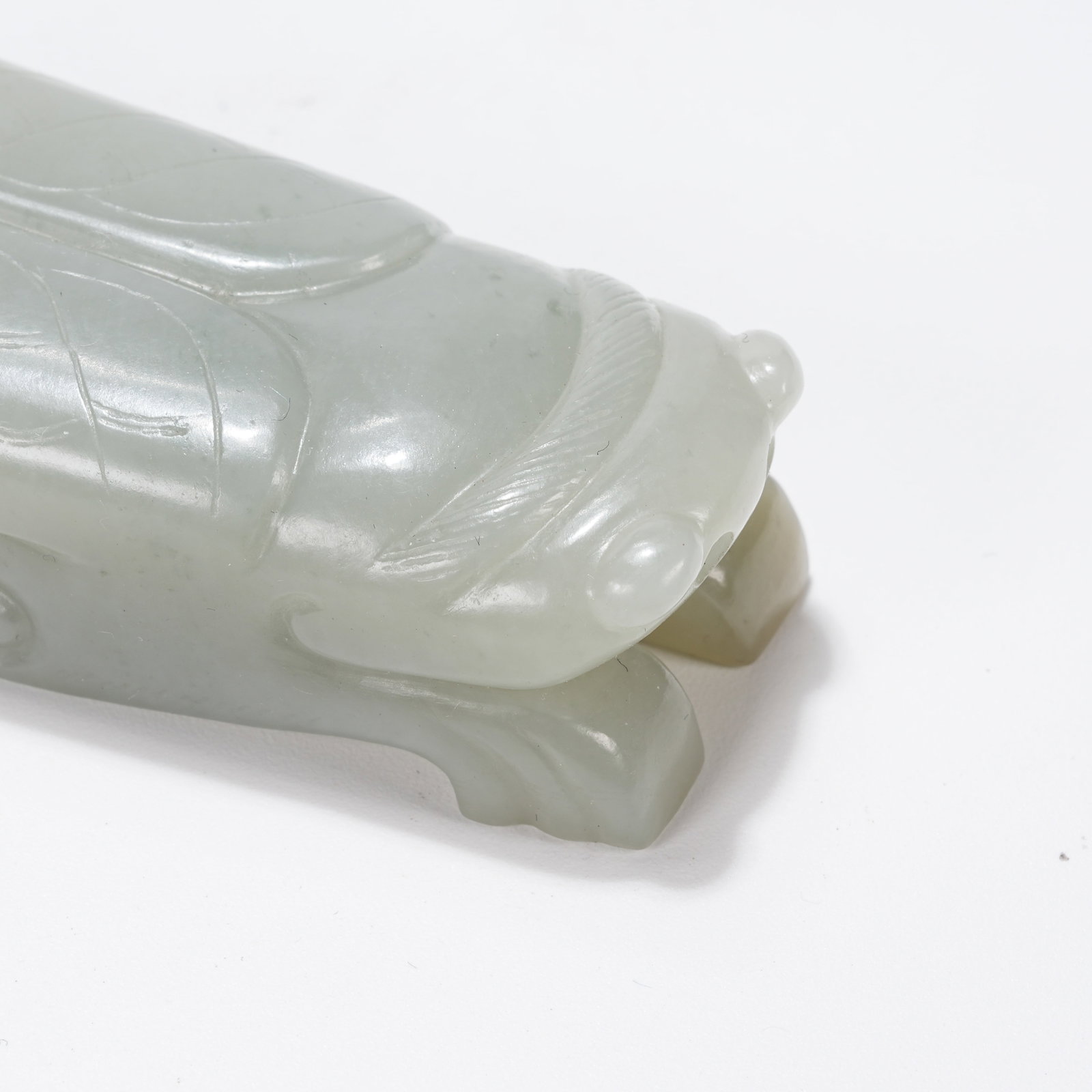 A HETIAN JADE CICADA - 5