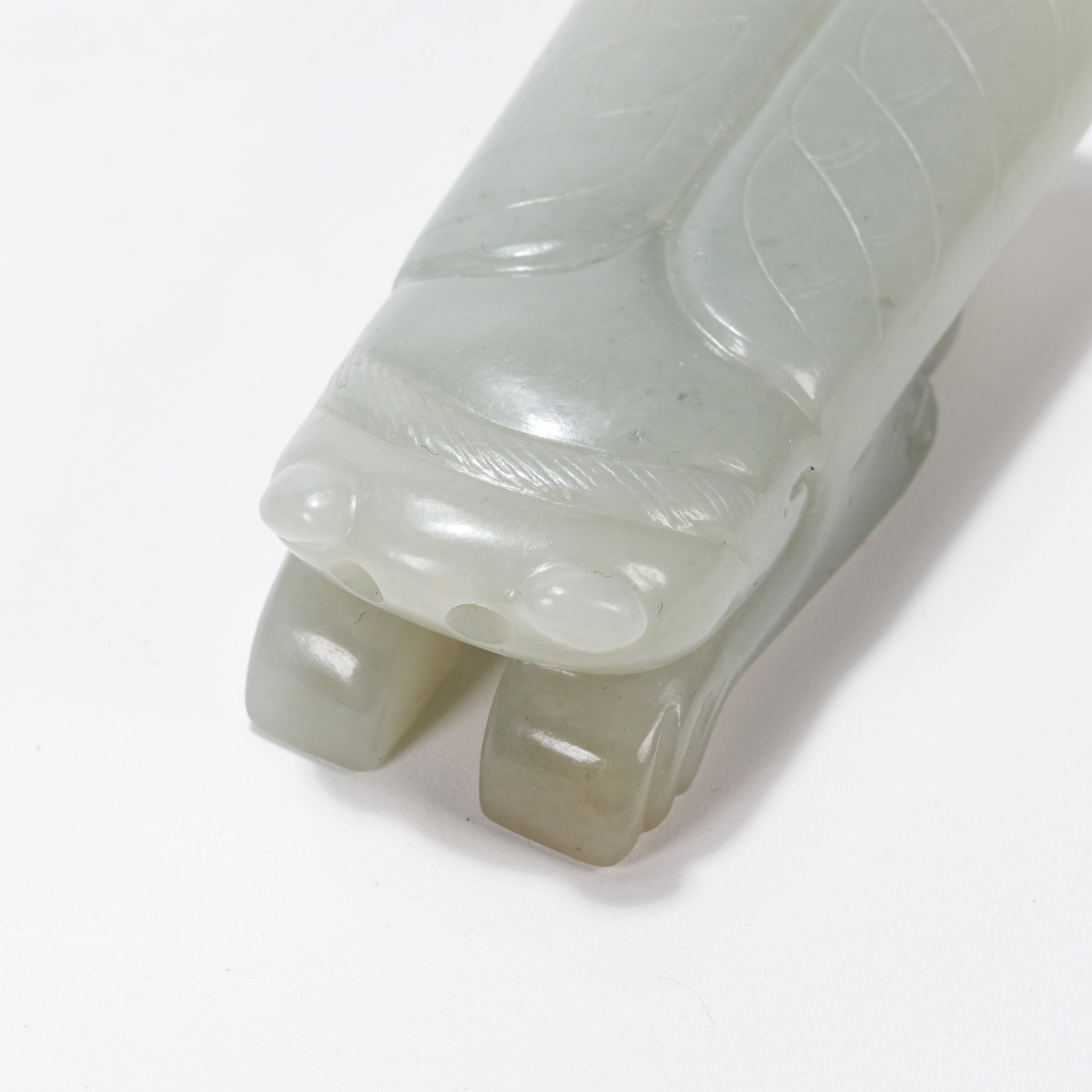 A HETIAN JADE CICADA - 7